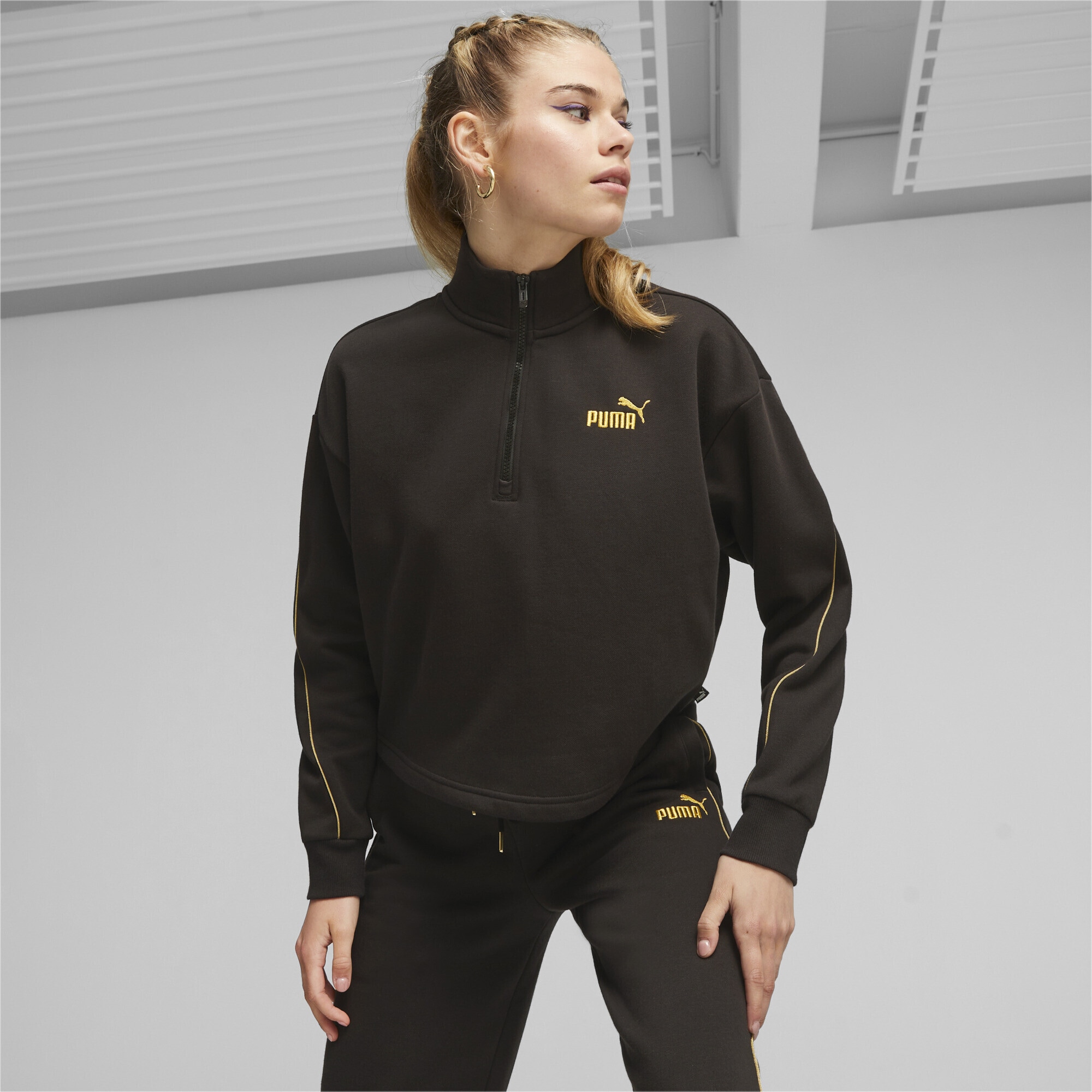 PUMA Sweatshirt BAUR »ESS+ bestellen Damen« MINIMAL GOLD Half-Zip 