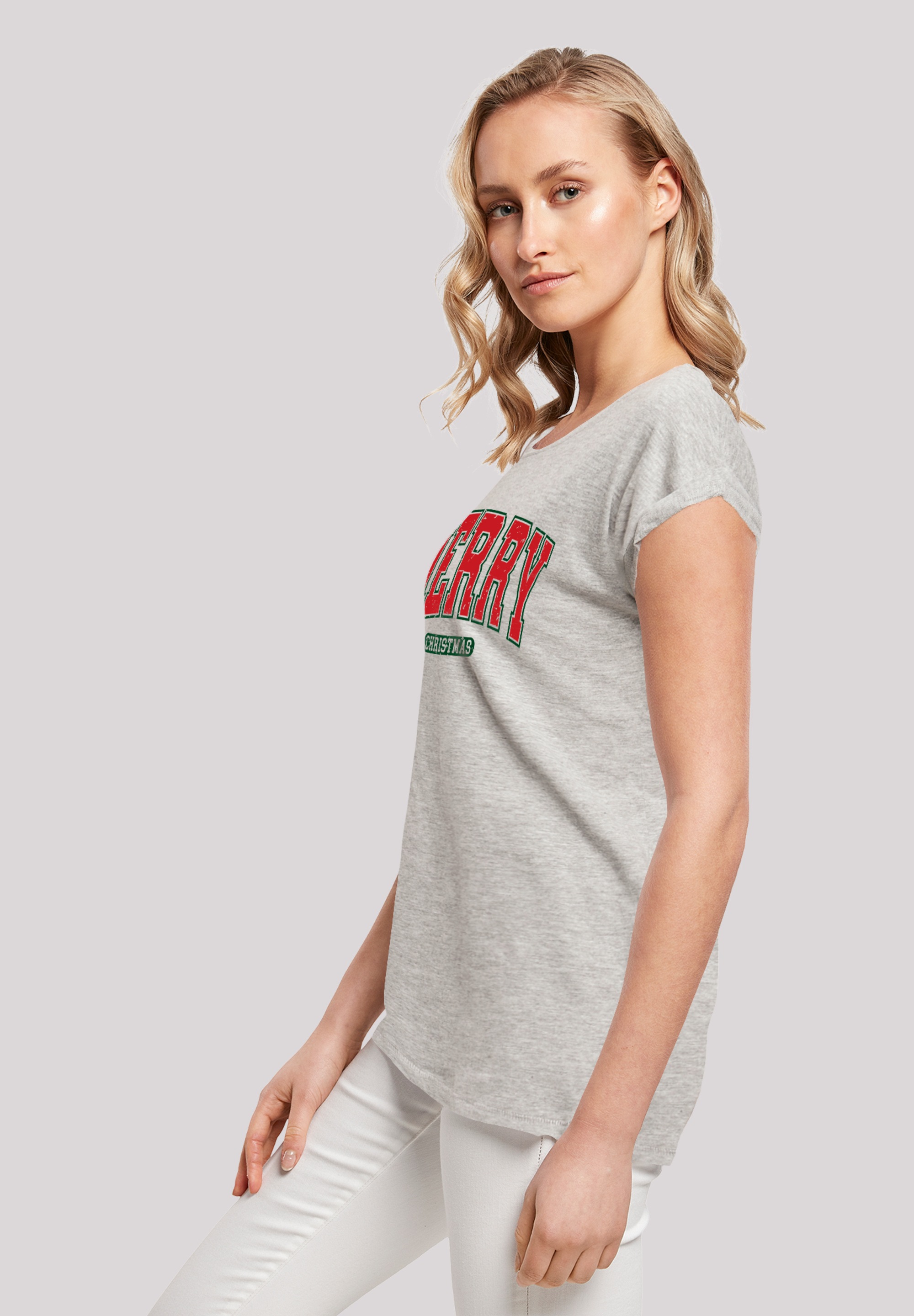 F4NT4STIC T-Shirt »Weihnachten Varsity Retro«, Premium Qualität