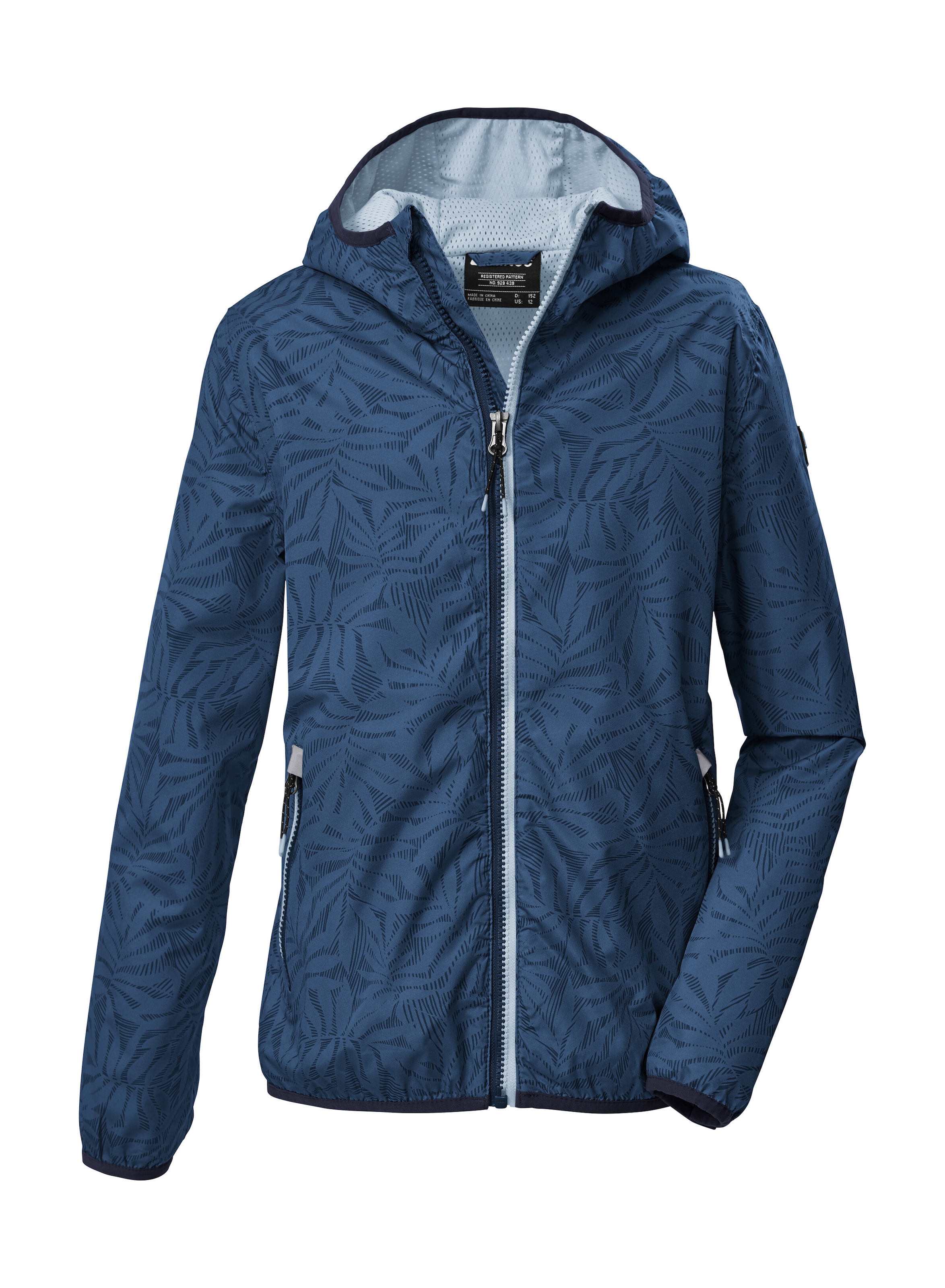 Killtec Funktionsjacke "KOS 163 GRLS JCKT" Leichte, wasserdichte Mädchenjacke mit reflektierenden Elementen