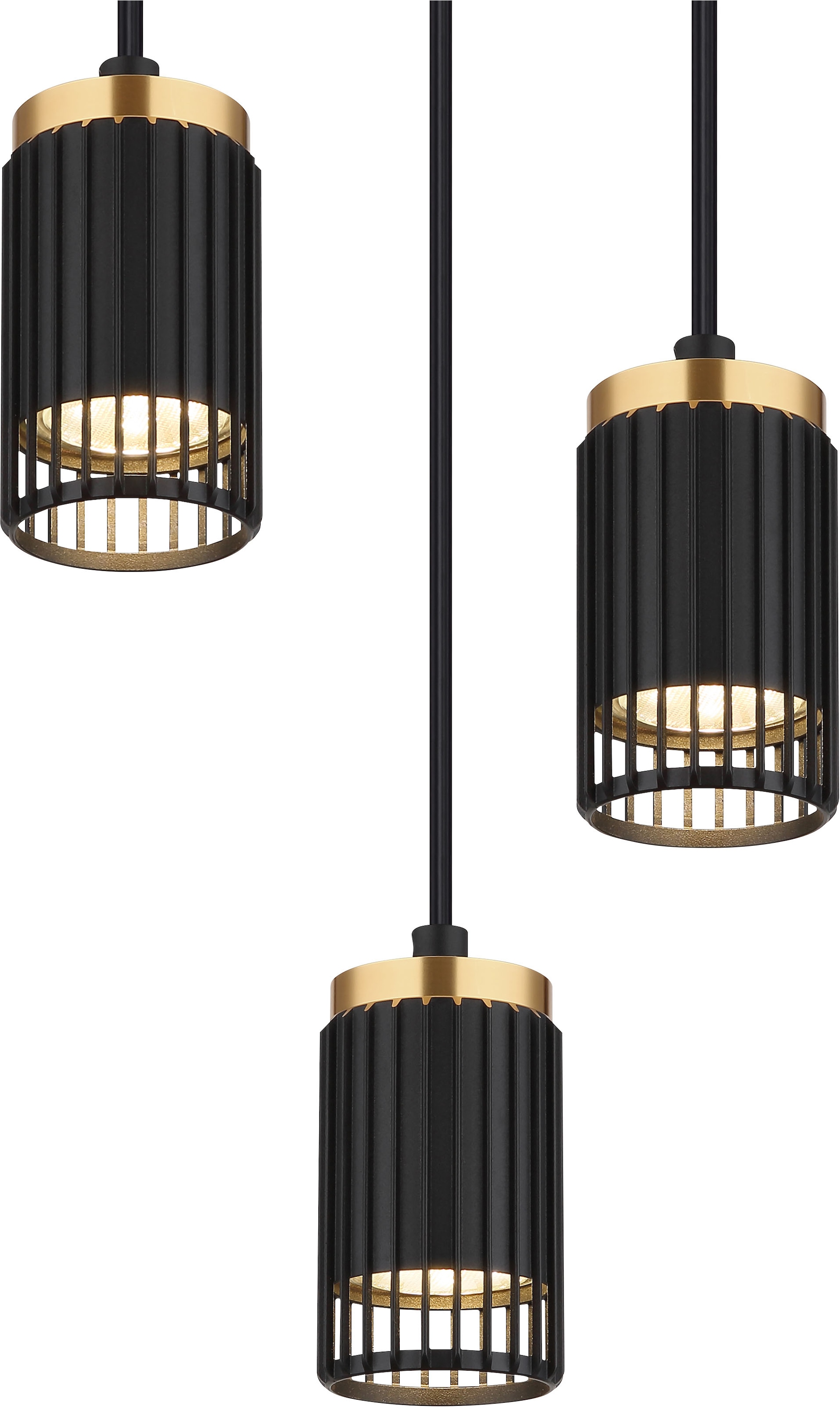GLOBO LIGHTING Hängeleuchte »KORBEN«, Leuchtmittel GU10 | ohne Leuchtmittel, Hängelampe/Pendelleuchte/Esszimmer/Wohnzimmer/Esstisch