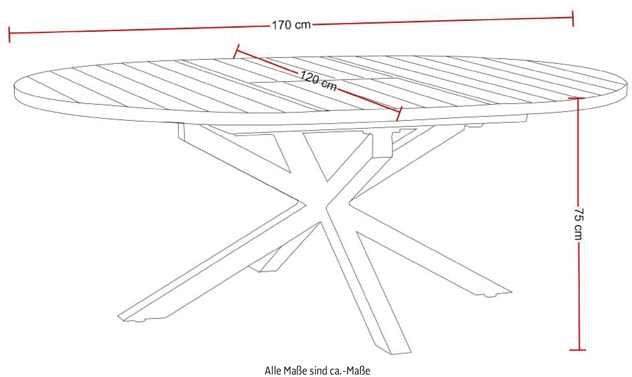 Destiny Garten-Essgruppe »COSTA HL ARONA«, (Set, 5 tlg., 1 Ausziehtisch, 4 Hochlehner verstellbar), (Set, 5-tlg., 4 Hochlehner, 1 Ausziehtisch Ø 120/170x75cm) Aluminium