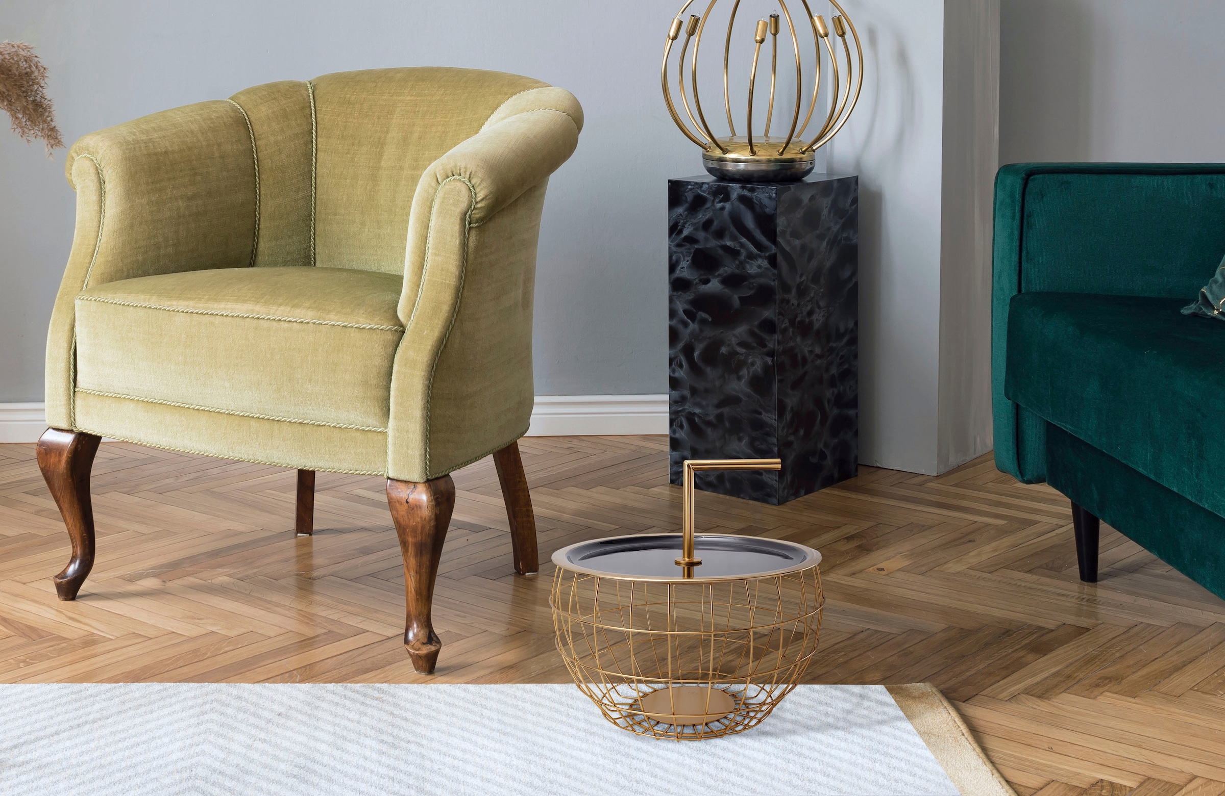 Kayoom Beistelltisch "Art Deco 500, Abstelltisch aus Metall,funktional und günstig online kaufen