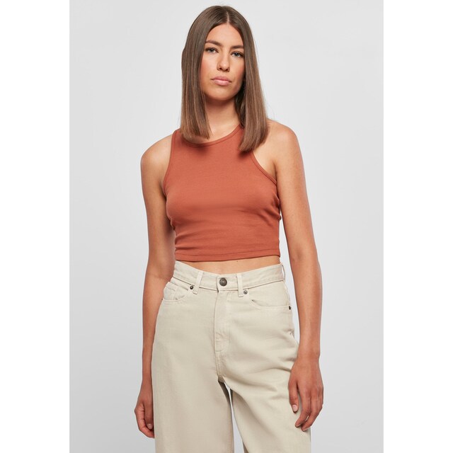 URBAN CLASSICS Tanktop »Urban Classics Damen Ladies Cropped Rib Top« für  bestellen | BAUR