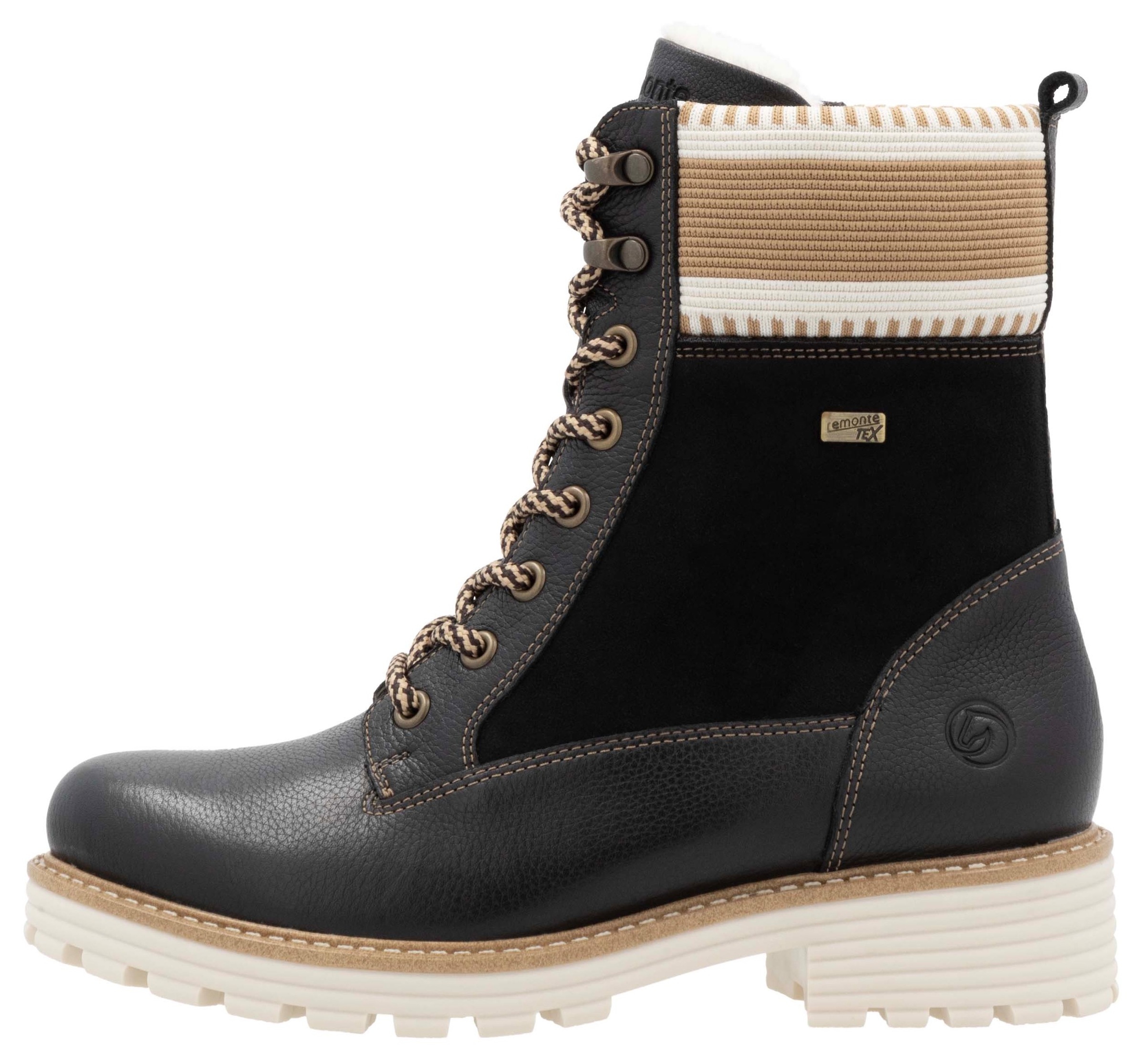 Remonte Winterboots »Elisabeth Hurley-Collection«, Schnürboots, Schnürstiefelette mit wasserabweisender TEX-Membran