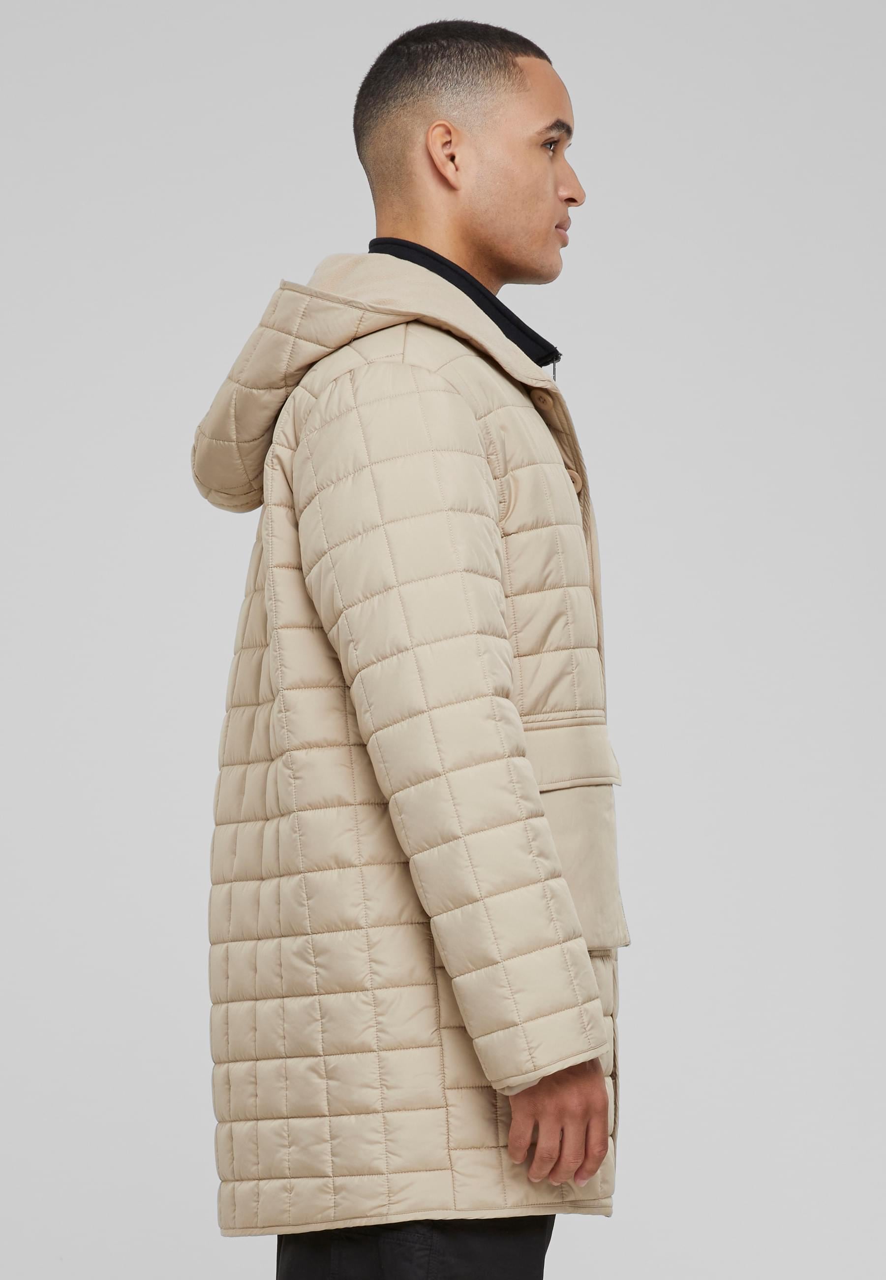 URBAN CLASSICS Winterjacke »Urban Classics Herren Polar Fleece Lined Parka«, (1 St.), mit Kapuze