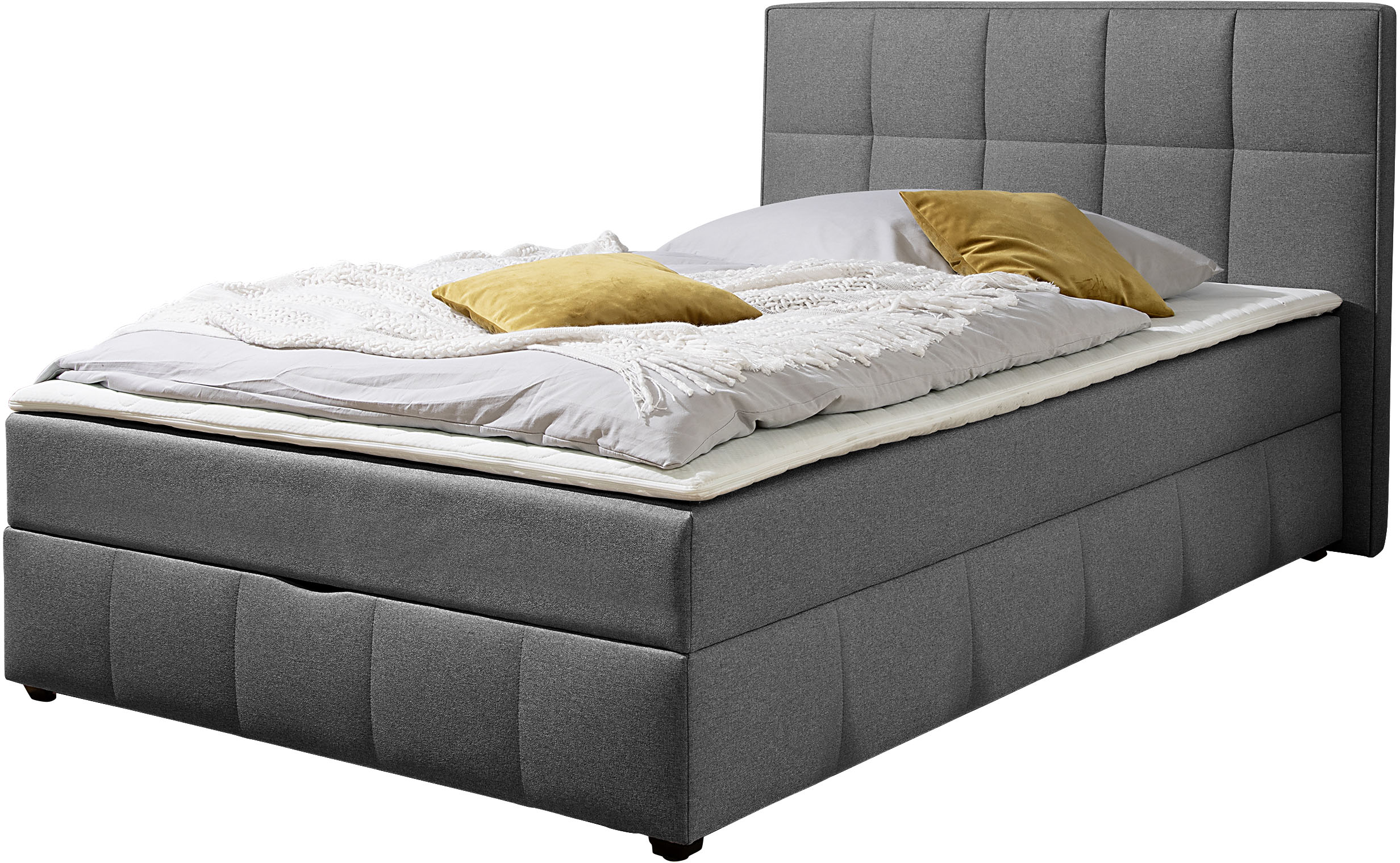 Home affaire Boxbett "Niemes inkl. Bettkasten und Topper, auch in Überlänge erhältlich" Boxbett mit Bettkasten, inkl. Topper