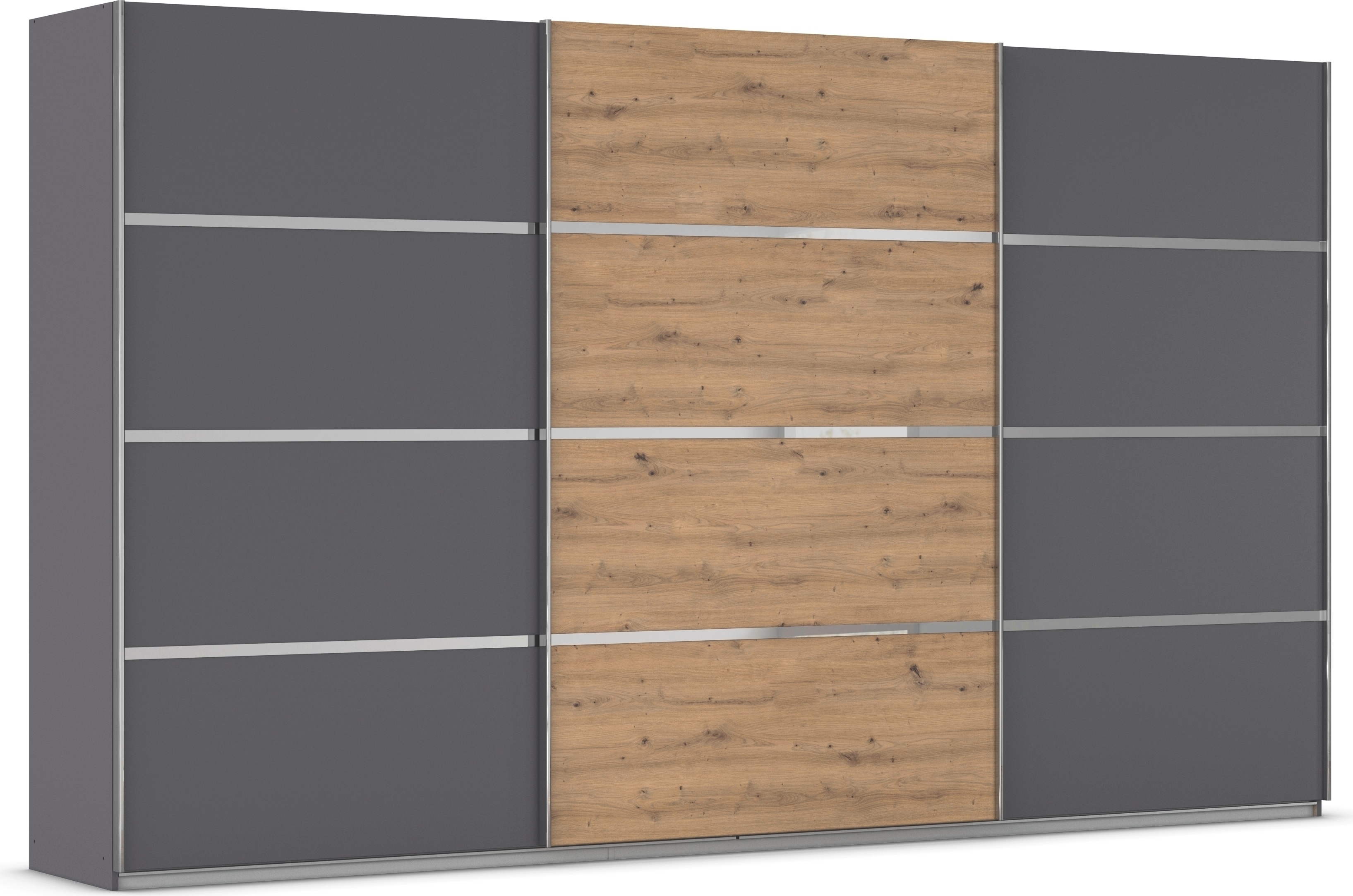 OTTO home Kleiderschrank "Mehrzweckschrank Aktenschrank Möbel Mietswohnung Schlafzimmer AVOLA" 3 verschiedene Ausstattungen BASIC/CLASSIC/PREMIUM (inkl. SOFT-CLOSE), mit eleganten Zierleisten in Chrom, Schwarz oder Weiß MADE IN GERMANY