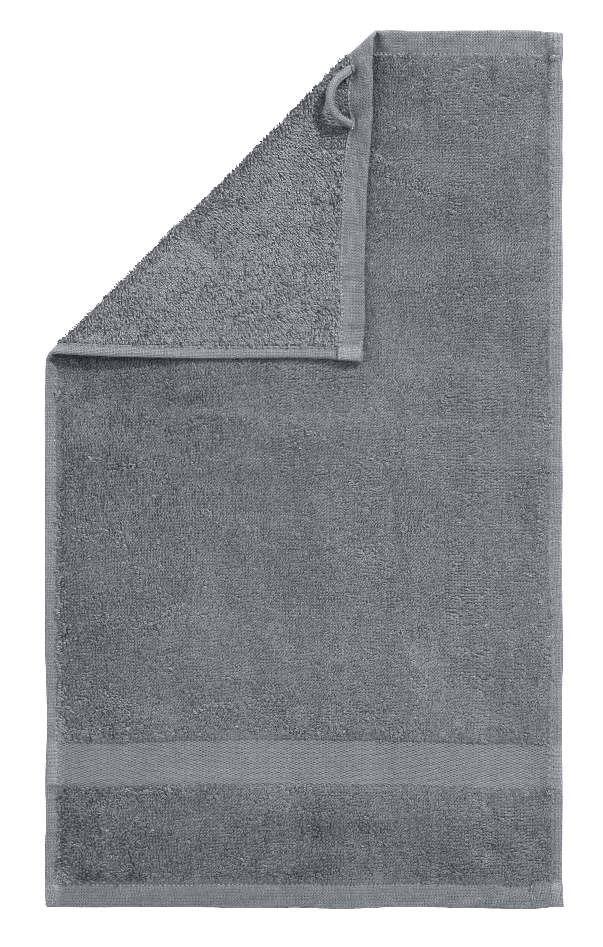 OTTO home Gästehandtücher »Vanessa, 8 Gästehandtücher, 30x50cm, in Standard- und Premium-Qualität« Handtücher mit Bordüre, 100% Baumwolle, einfarbig, weich
