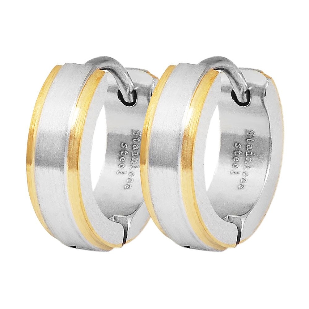 Adelia´s Klappcreolen »Unisex Ohrringe – Klappcreole aus Edelstahl« Perfekt zum Verschenken an besondere Menschen