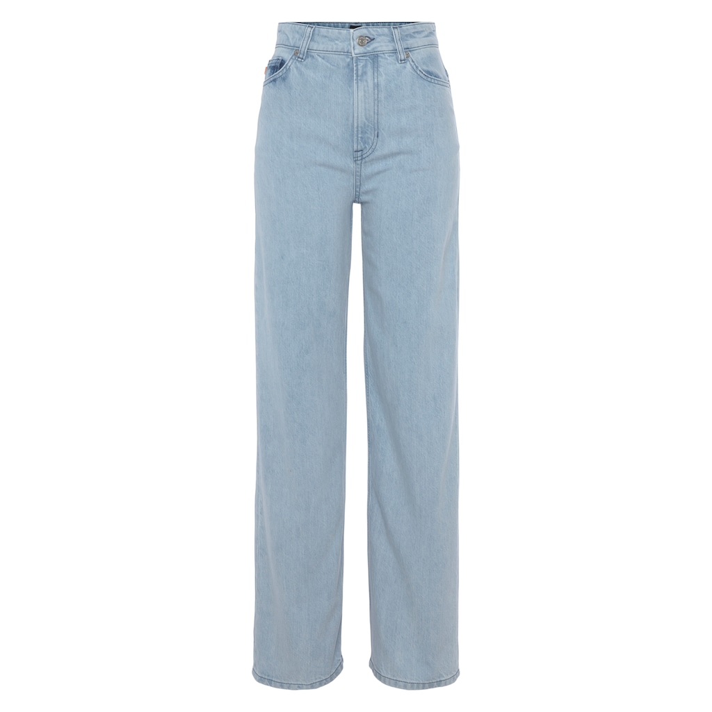 BOSS ORANGE Weite Jeans »Marlene High Rise Hochbund High Waist Premium Denim Jeans«, im 5-Pocket-Style