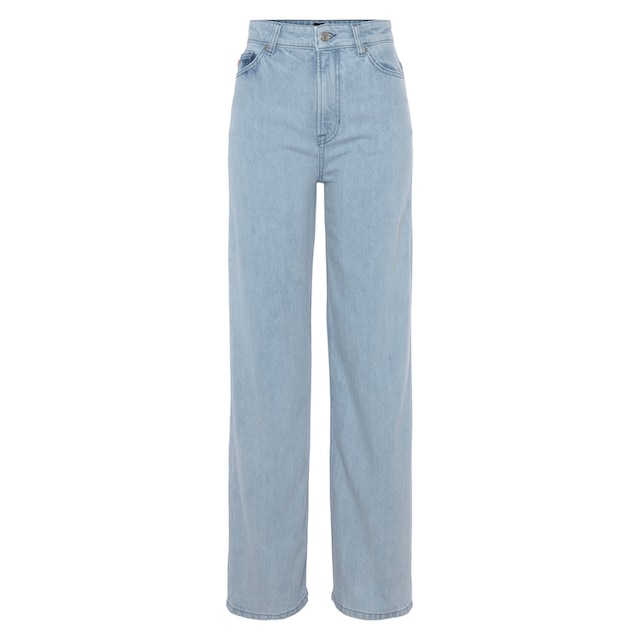 BOSS ORANGE Weite Jeans »Marlene High Rise Hochbund High Waist Premium  Denim Jeans«, im 5-Pocket-Style für kaufen | BAUR