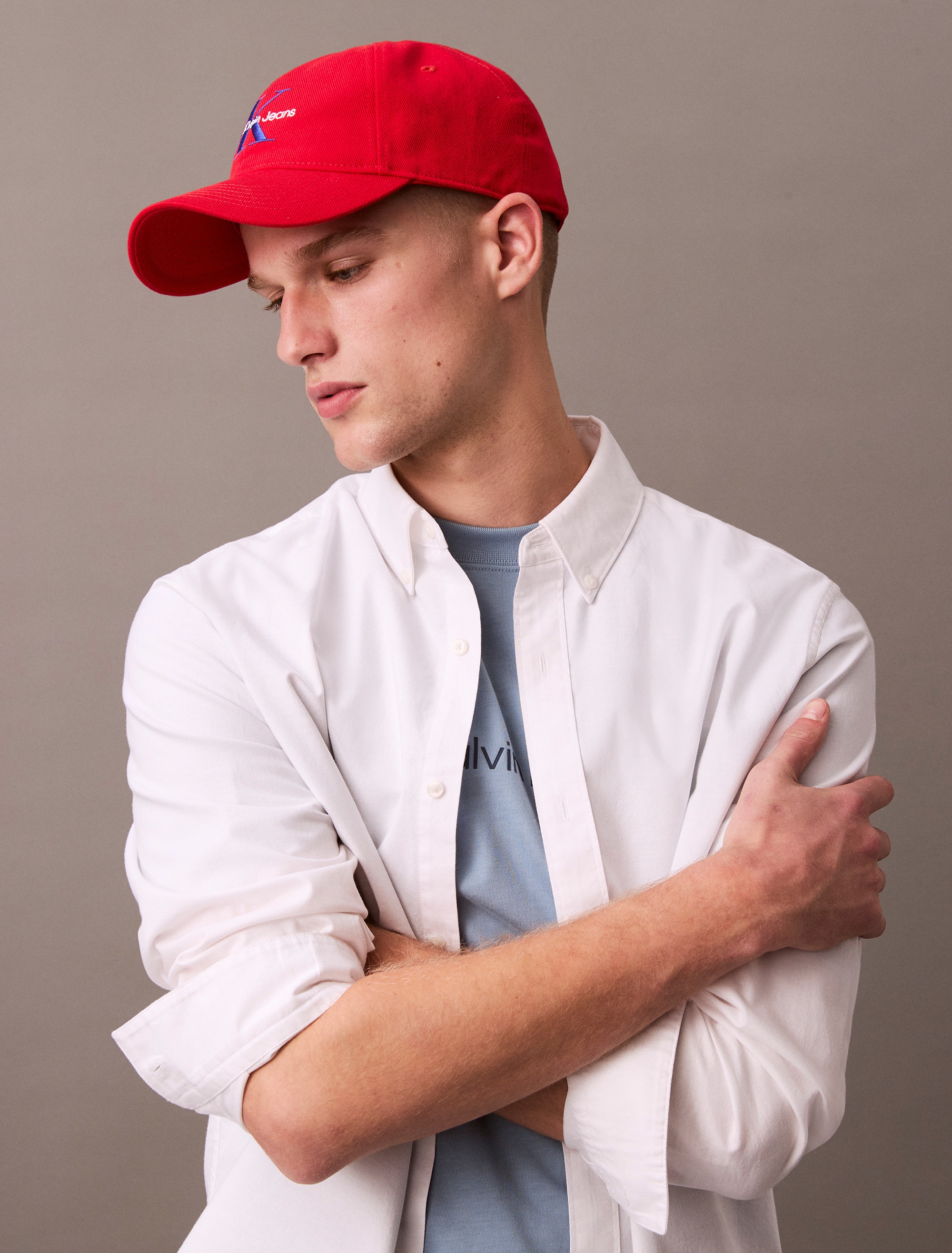 Thumbnail - Calvin Klein Jeans Langarmhemd "LS SOLID OXFORD CLASSIC SHIRT" Mit Rundhalsausschnitt