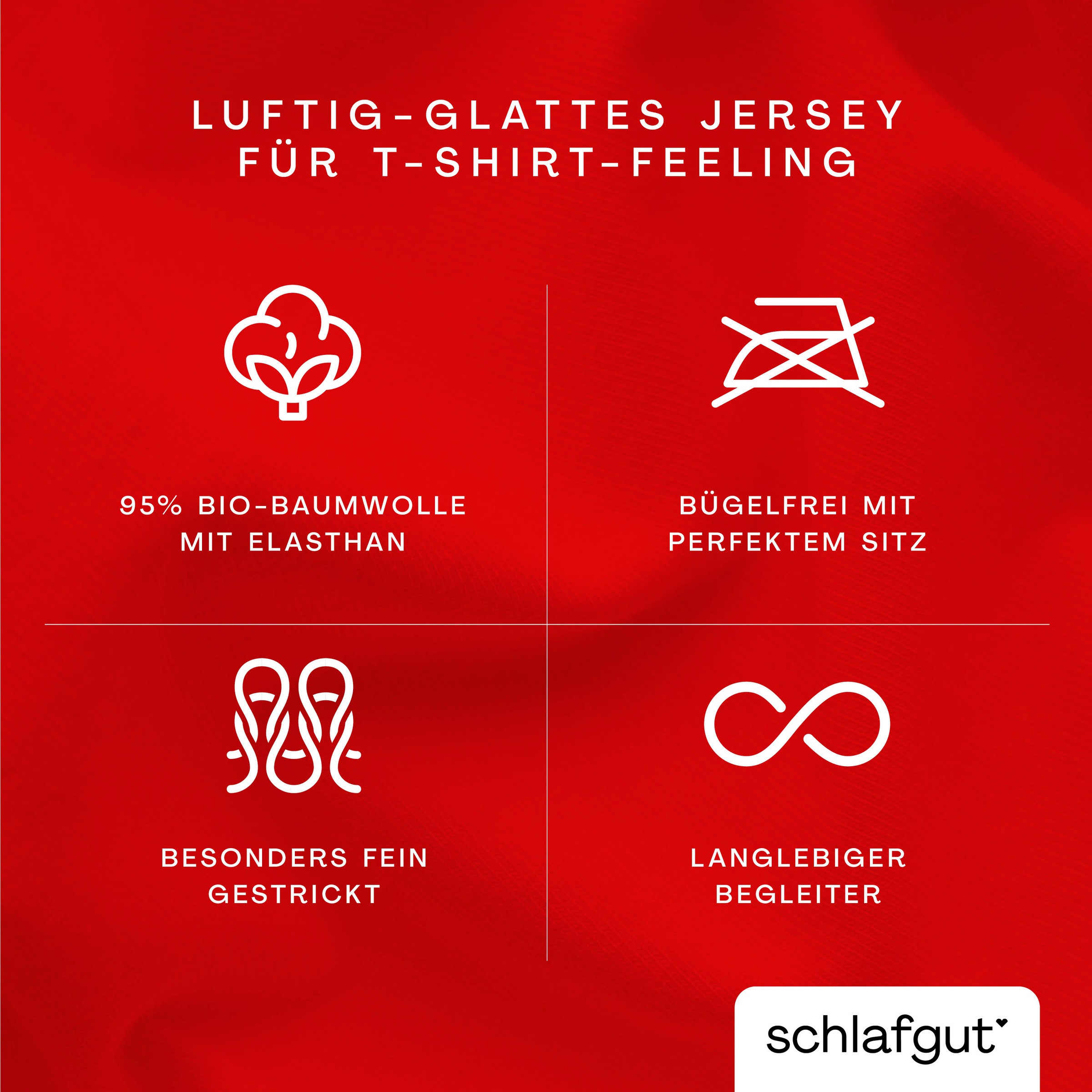 Schlafgut Bettbezug »Knitted Jersey uni, aus Bio-Baumwolle mit Elasthan, Reißverschluss«, (1 St.), bügelfrei, Mix & Match Bettwäsche: passender Kissenbezug erhältlich