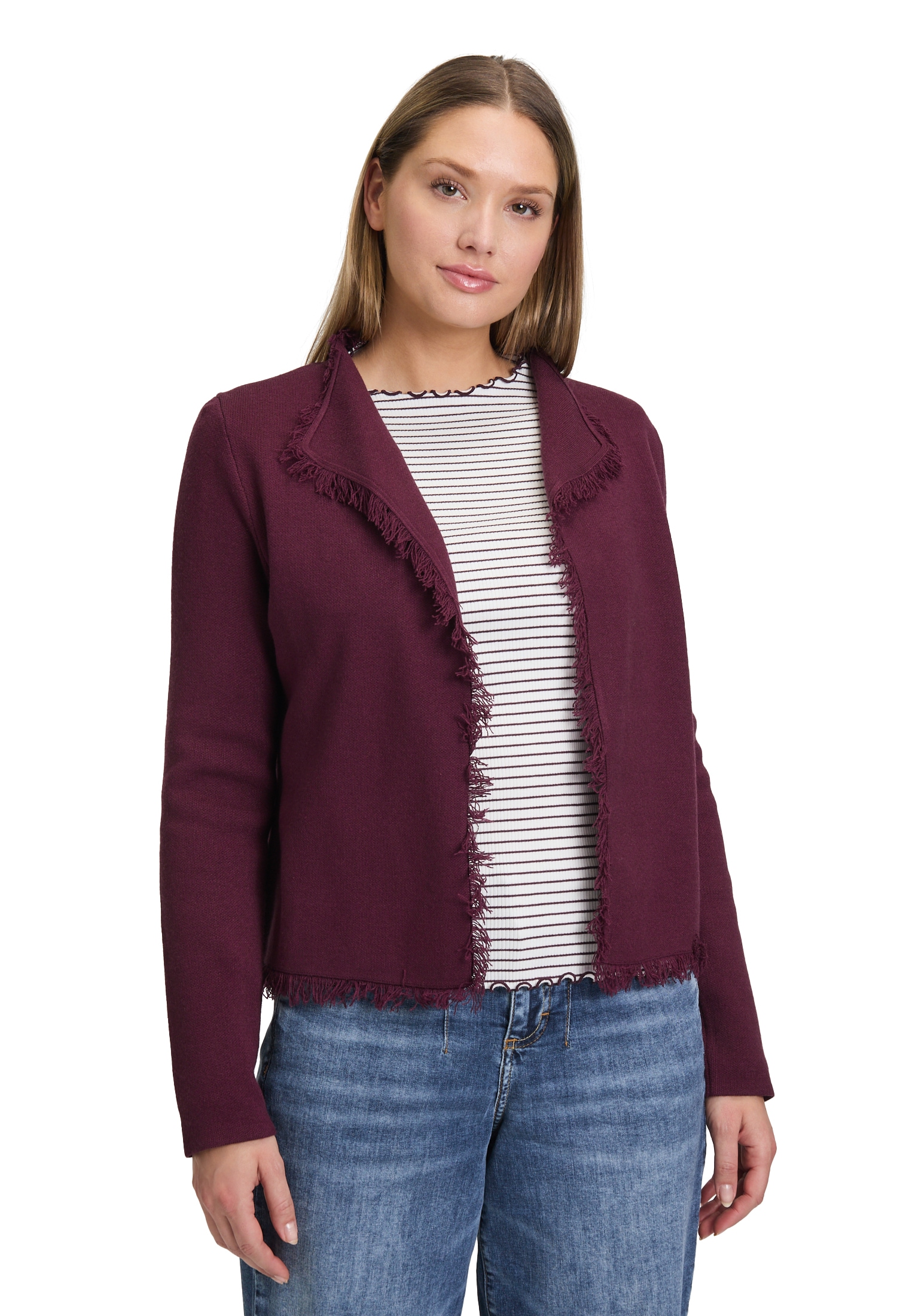 Cartoon Strickjacke "Cartoon Strick-Cardigan mit Fransen" günstig online kaufen