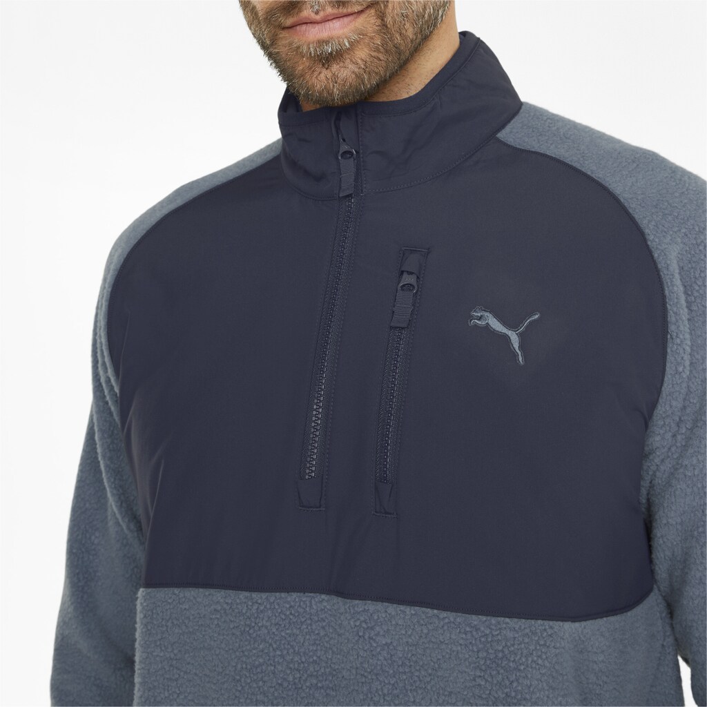 PUMA Trainingspullover »Sherpa Herren Golf Sweatshirt mit kurzem Reißverschluss«