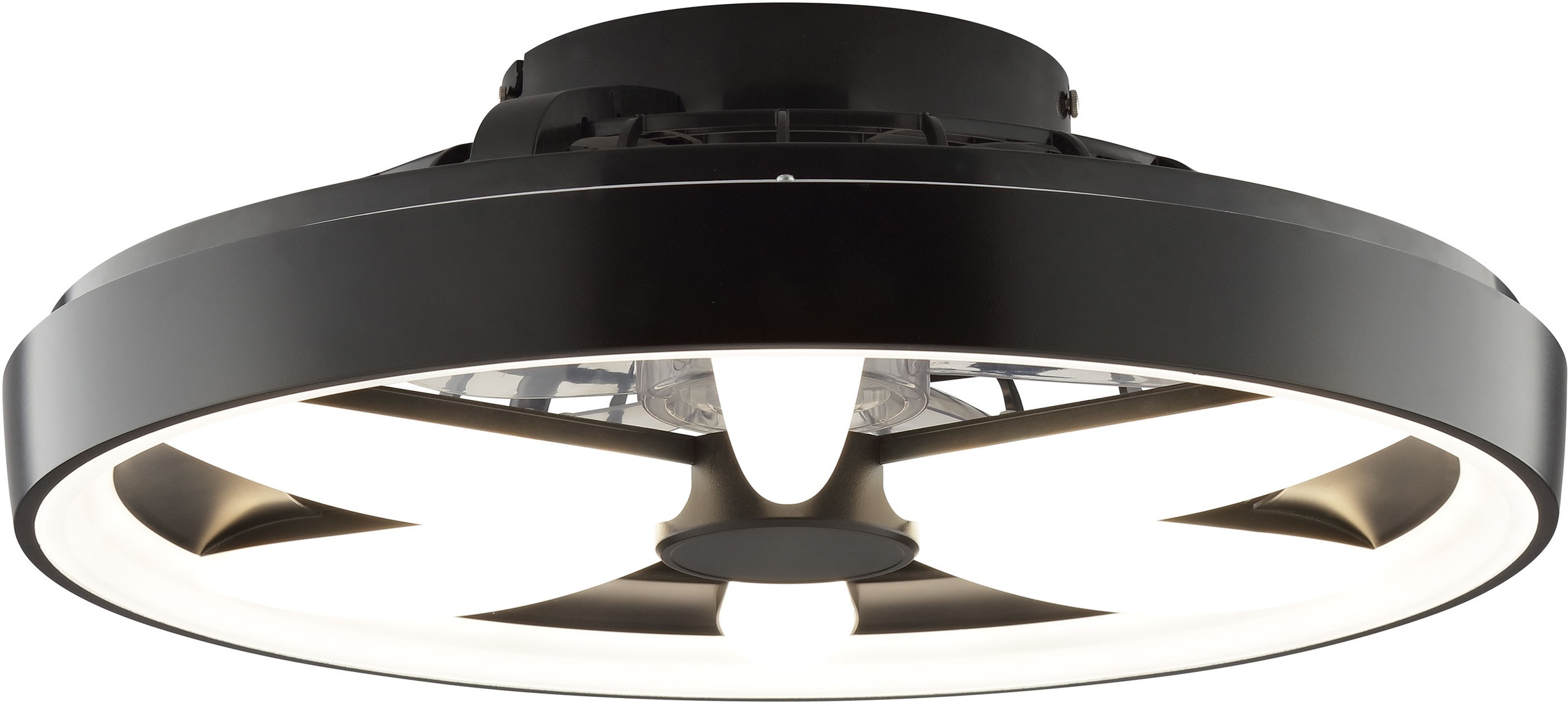 Hanseatic LED Deckenleuchte »DLV2205«, 1 flammig, Leuchtmittel LED-Modul | LED fest integriert, LED Ventilator, Ø 48 cm, 6400 lm, dimmbar, Fernbedienung