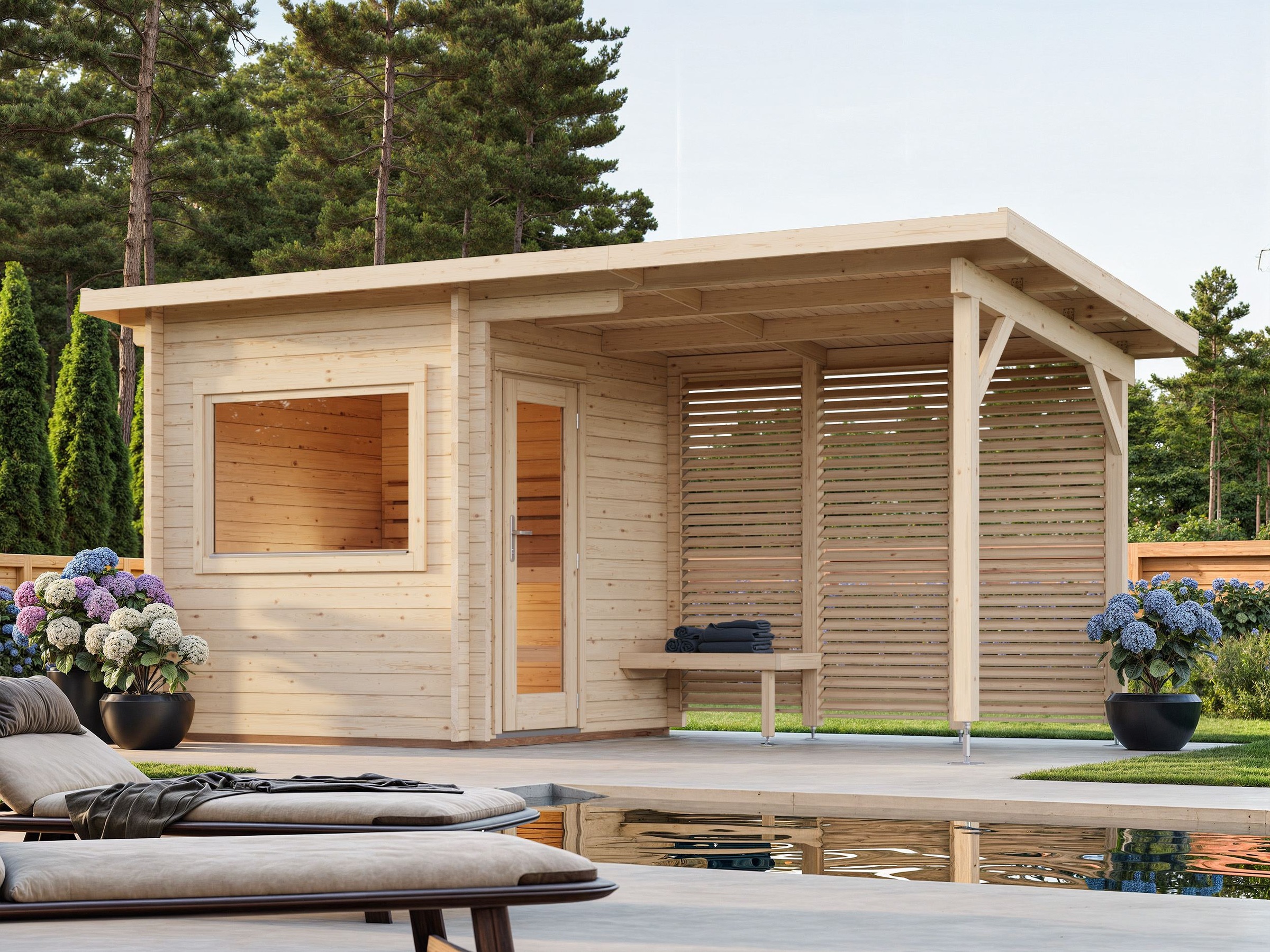 Palmako Sauna »Sanna 4,1+5,9 m²«