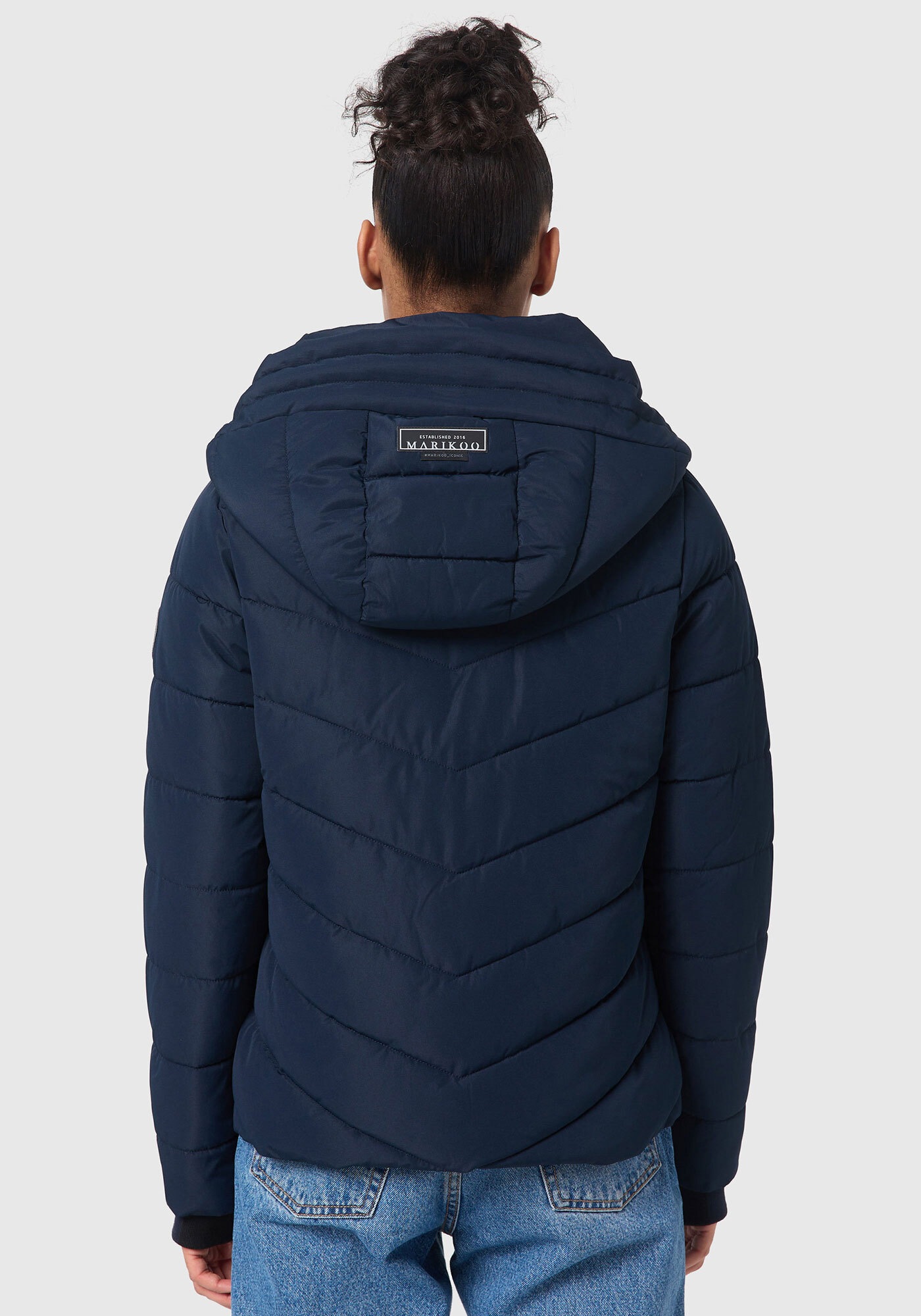 Marikoo Samuiaa XVI Women Quilted Jacket Navy XXL 3