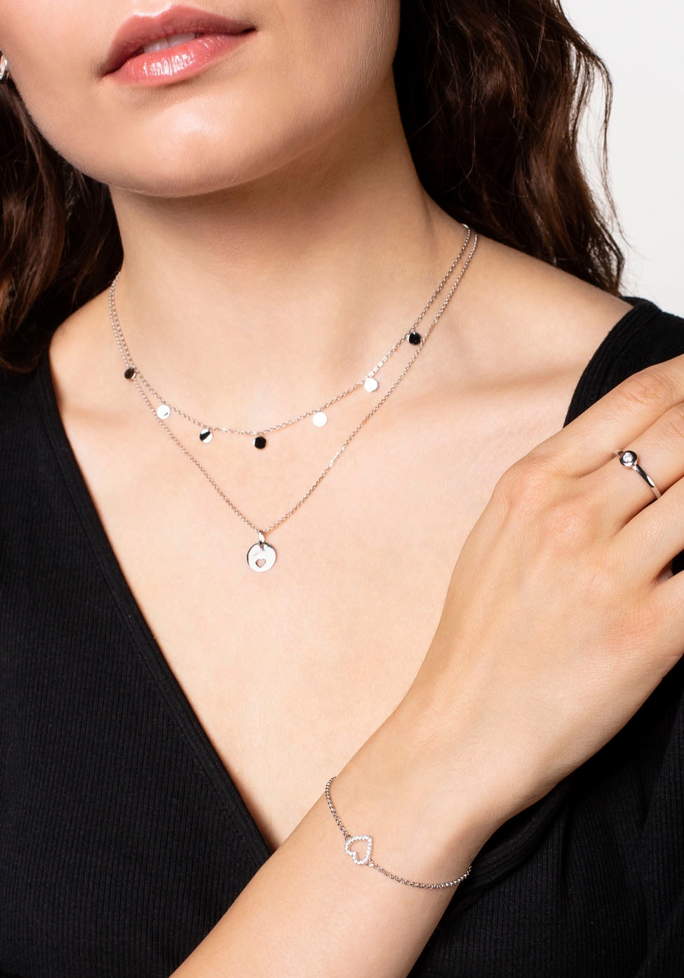 XENOX Fingerring »XS ZARGE SILBER, XS7388«, mit Zirkonia (synth.)