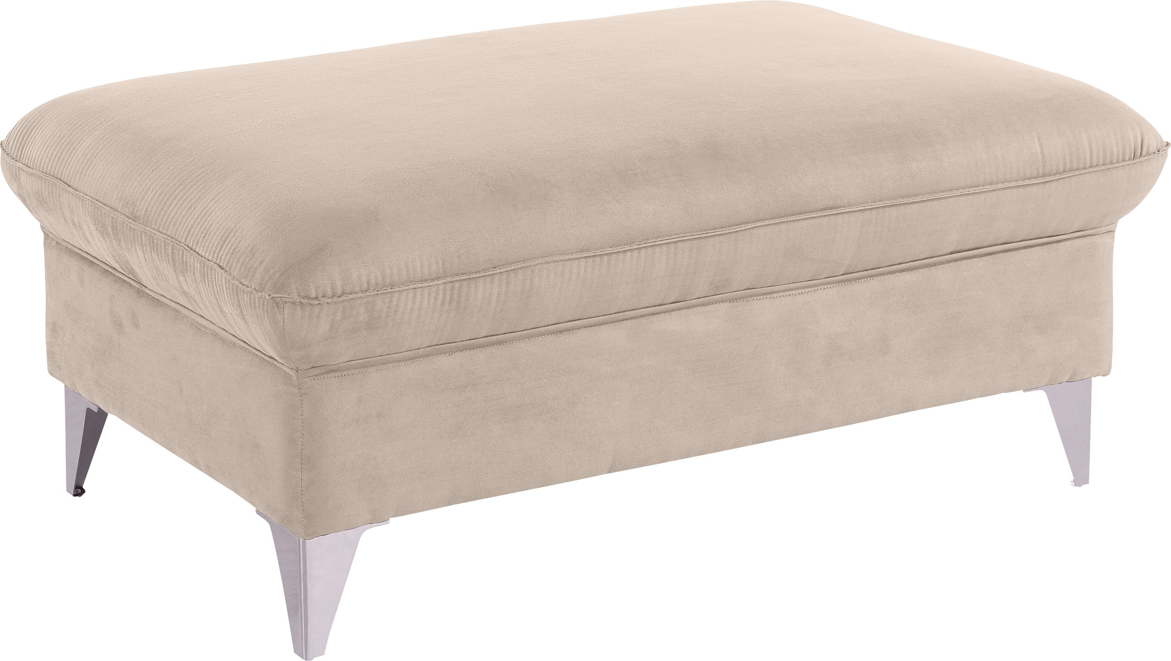 COTTA Polstergarnitur »Caluso L-Form«, (2 tlg.), Set bestehend aus: Ecksofa mit Kopfteilverstellung & Hocker