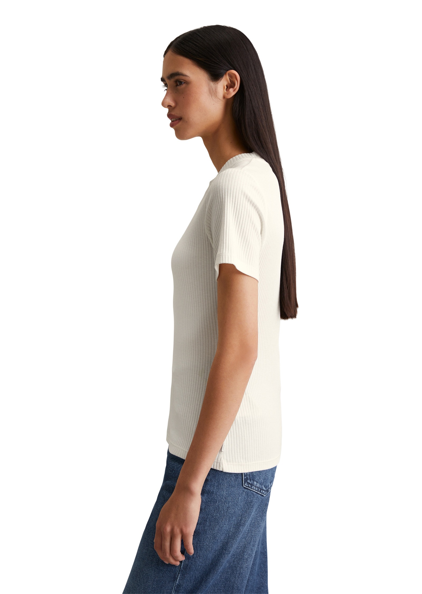 Marc O'Polo DENIM T-Shirt »aus elastischem Bio-Baumwolle-Mix«