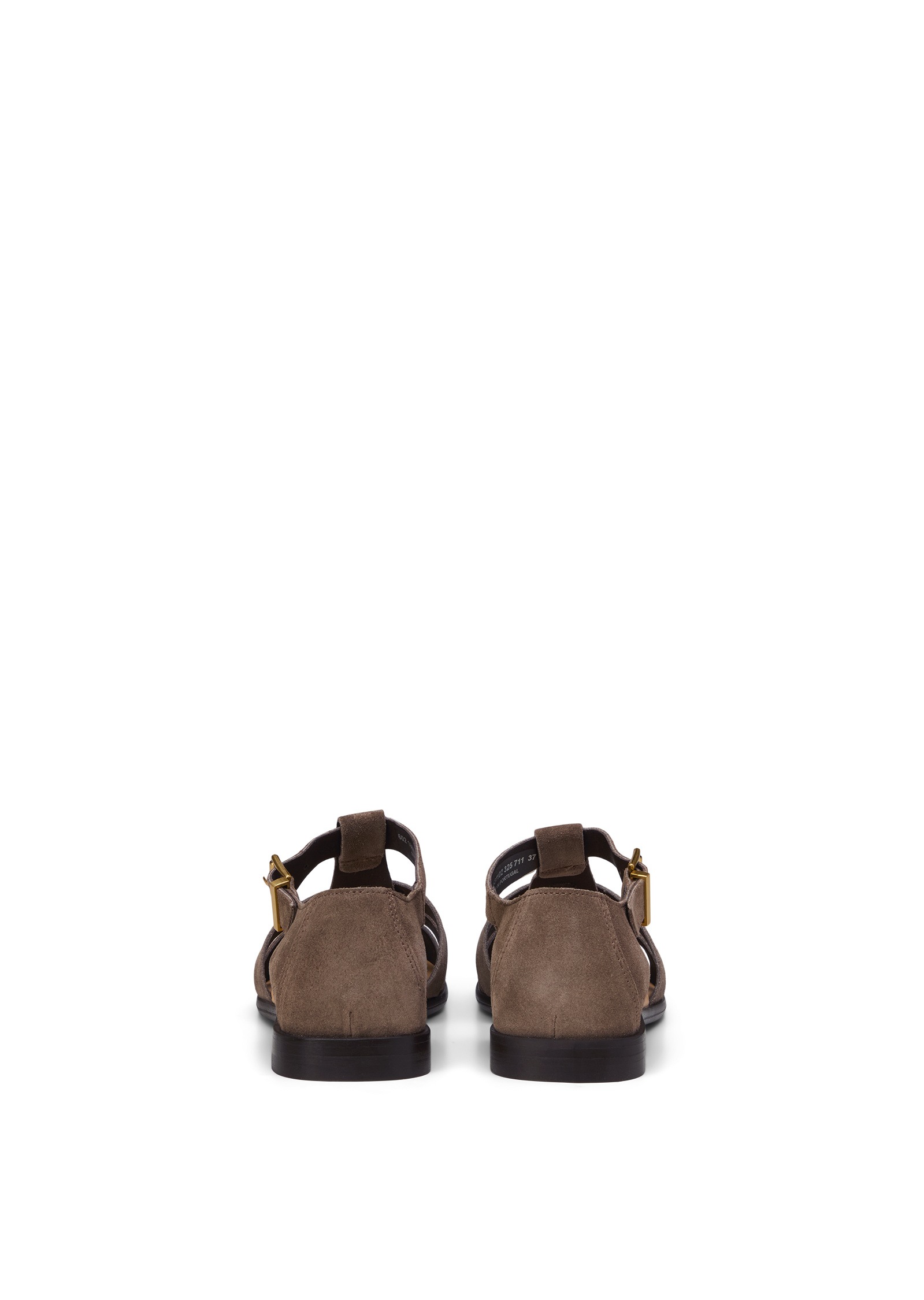 Sandale MARC O'POLO "aus softem Veloursleder", Damen, Gr. 40, faded braun, Obermaterial: 100% Leder (Rind), unifarben, Schuhe Sandale 3