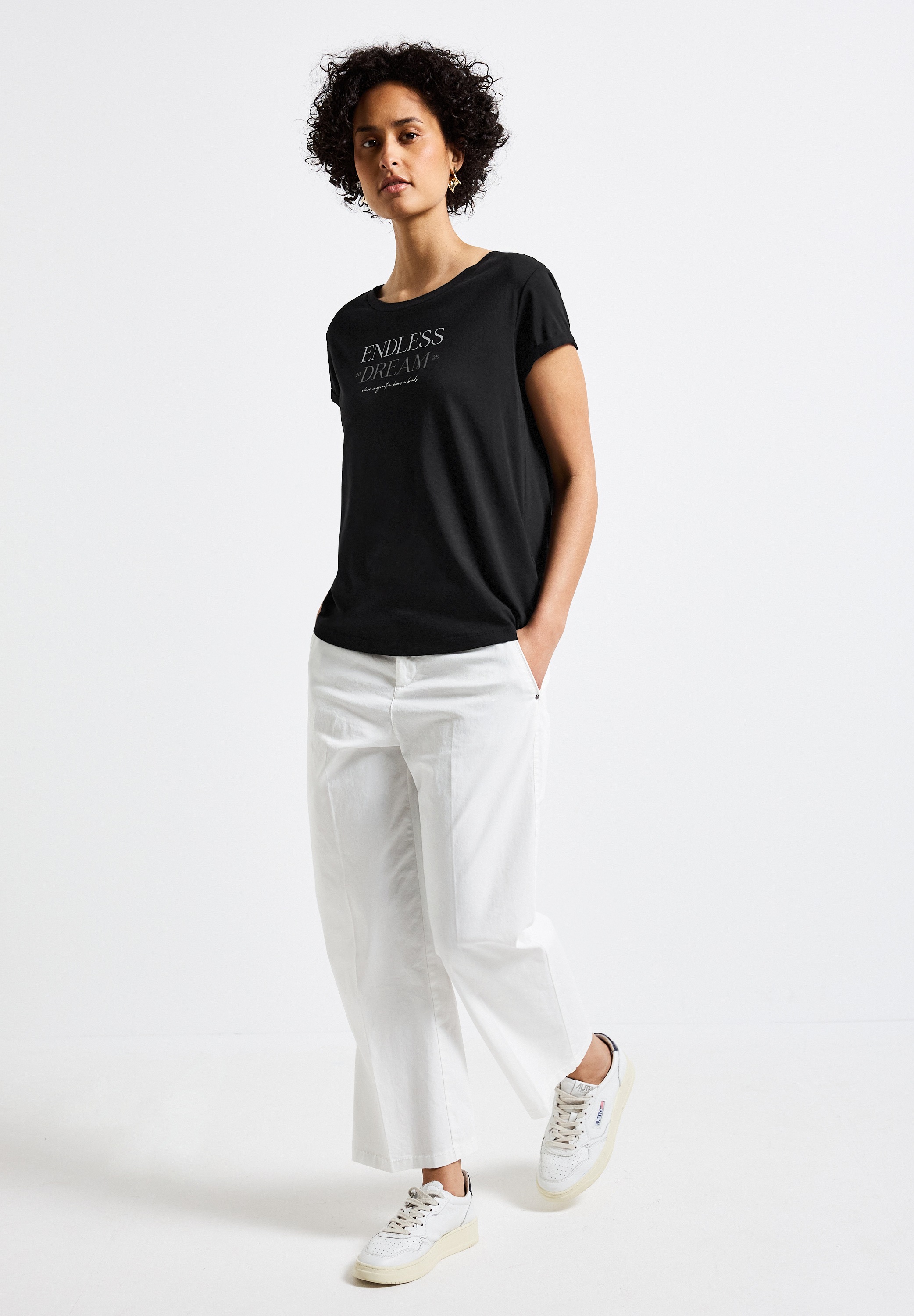STREET ONE T-Shirt, mit Rundhalsausschnitt