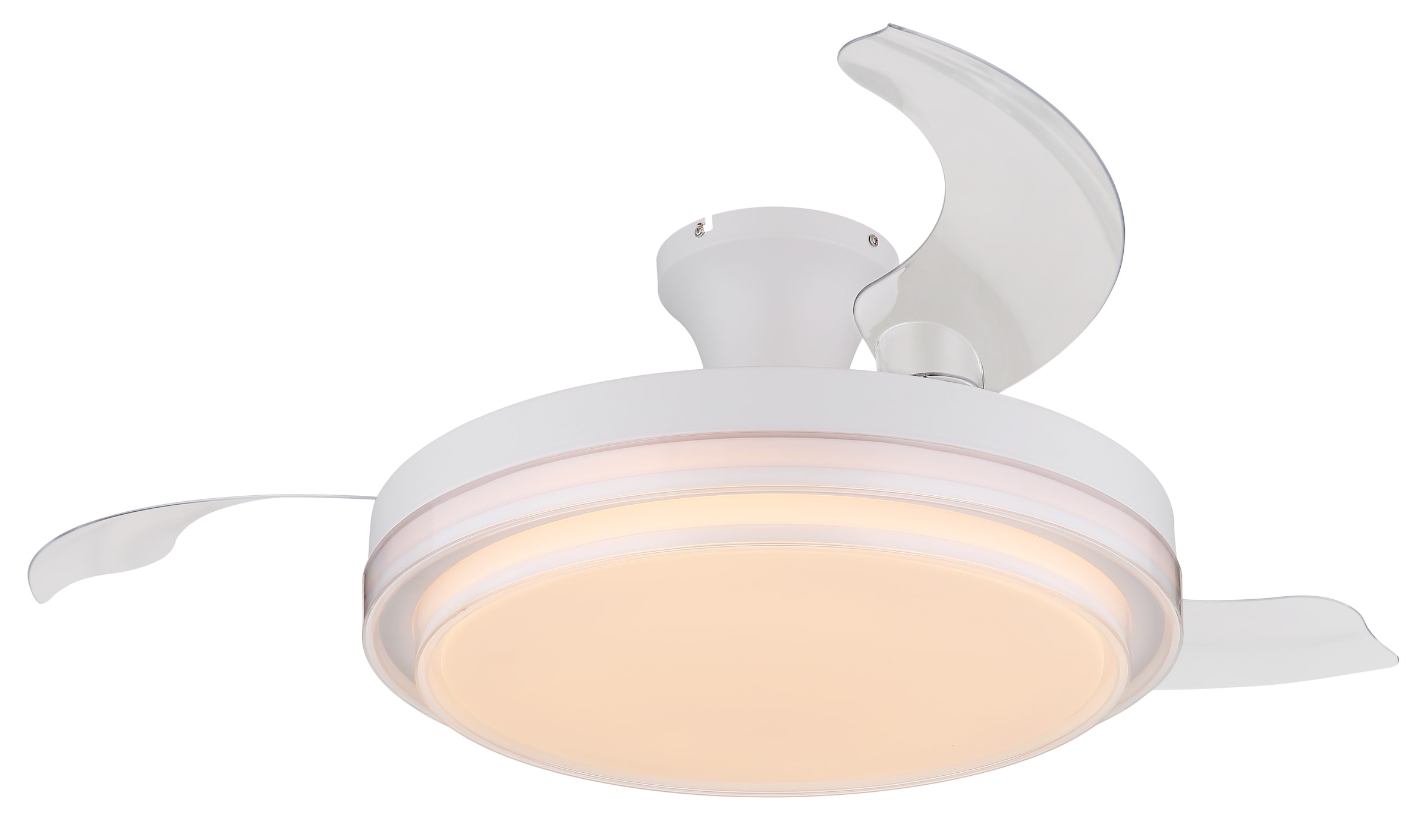 GLOBO LIGHTING Deckenleuchte »BELIZ«, Leuchtmittel LED-Modul | LED fest integriert, Ventilator / Schlafzimmer / Wohnbereich / Büro / weiß / 3 Flügel