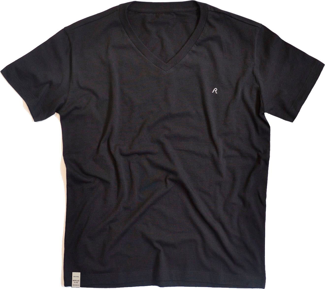 Replay V-Shirt »Classic Basic T-Shirt«, (Packung, 2 tlg.)