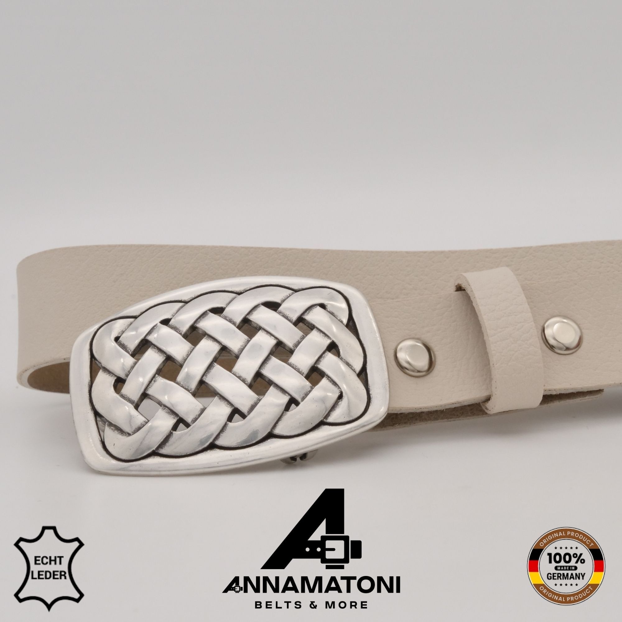 AnnaMatoni Ledergürtel »AnnaMatoni Damen Leder Gürtel 2,5cm Breit echt Leder Gürtel Made«