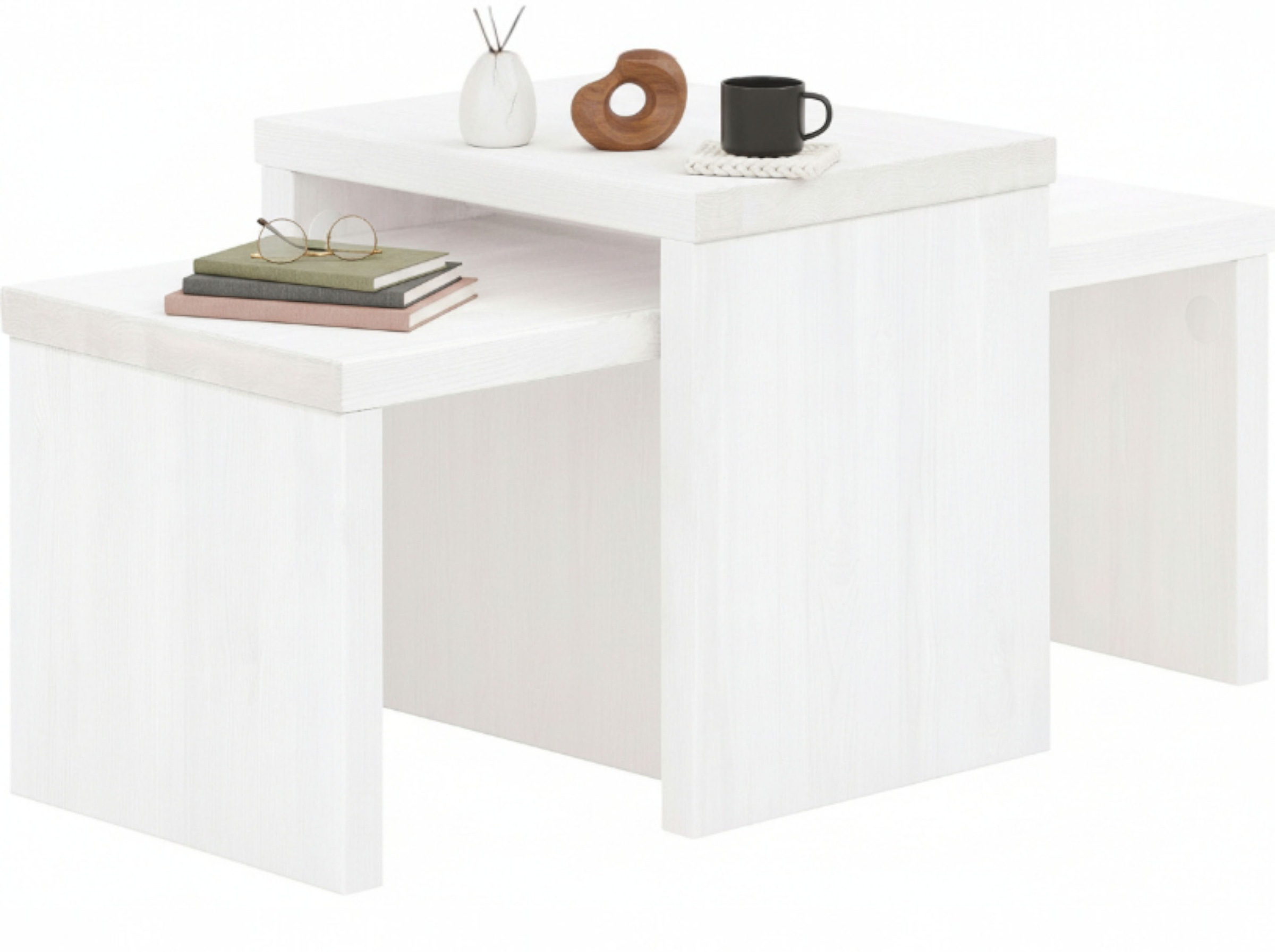 Home affaire Couchtisch "Leinz" Set, 2 Stk. tlg. aus Kiefer, Tischplatten i günstig online kaufen