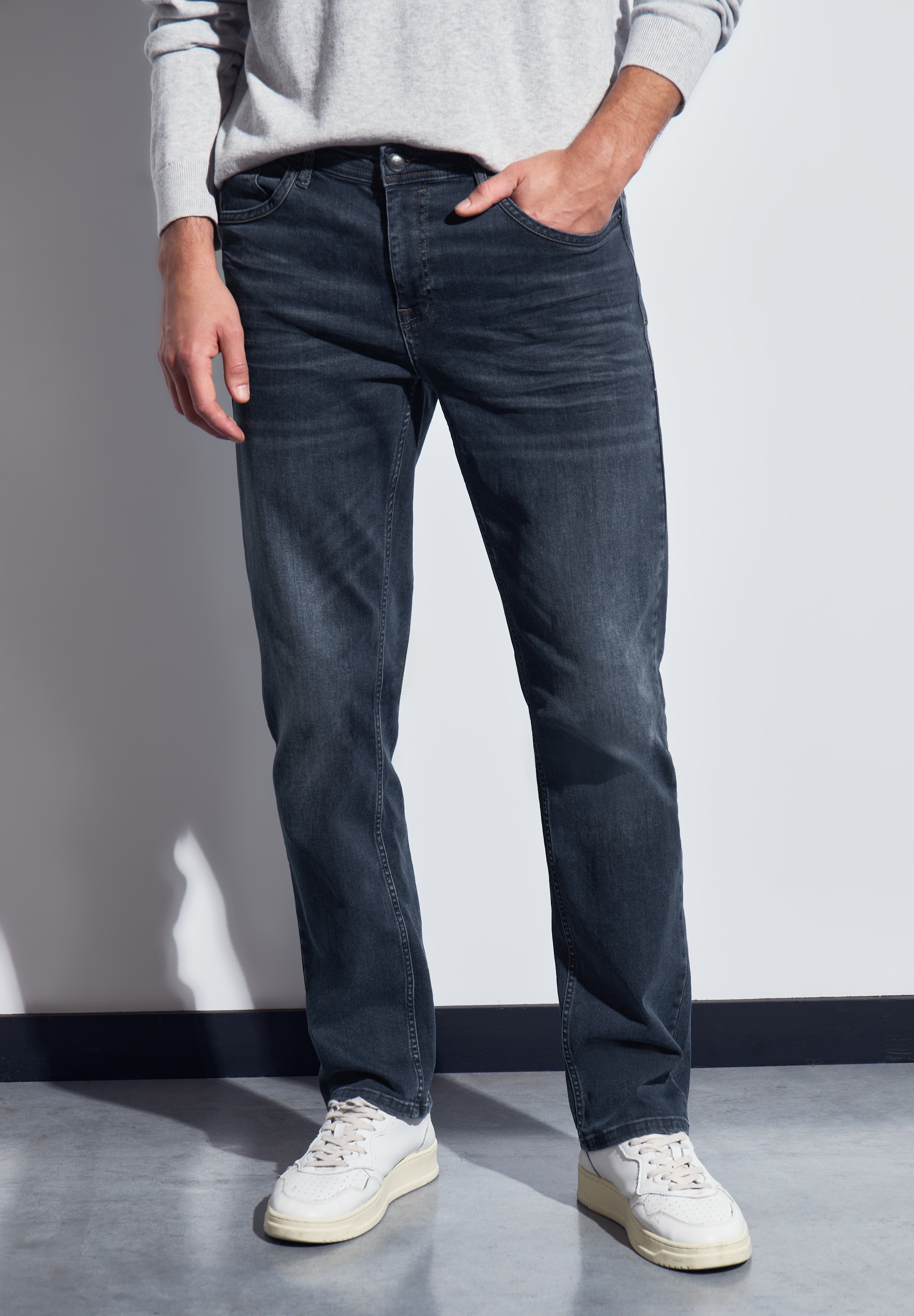 STREET ONE MEN Regular-fit-Jeans, aus Baumwolle mit Stretchanteil günstig online kaufen