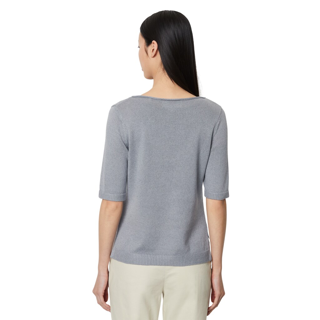 Marc O'Polo Strickpullover »aus Organic-Cotton-Leinen-Mix«