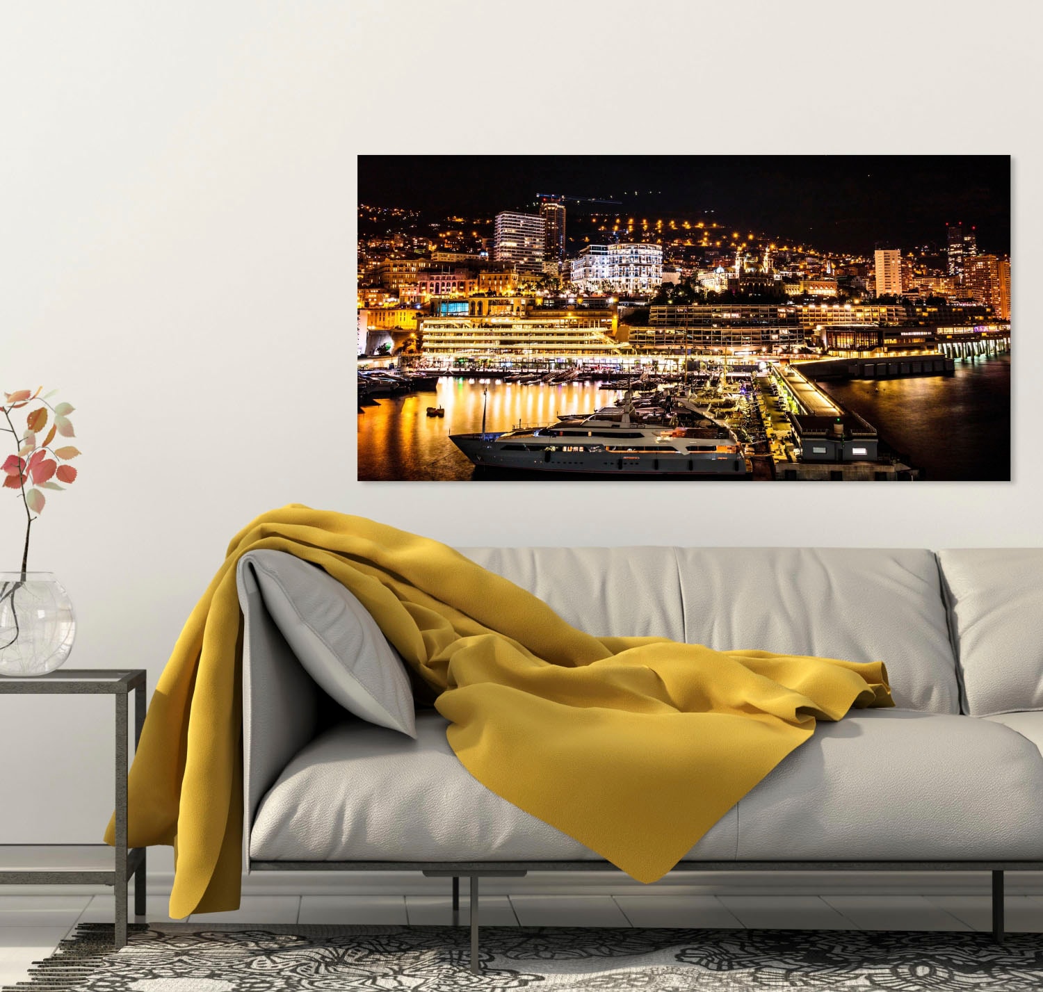 queence Acrylglasbild »Hafen«, Skyline-Gebäude-Städte-Bilder von Booten & Schiffen-Boote & Schiffe, Fine Art-Print in Galeriequalität