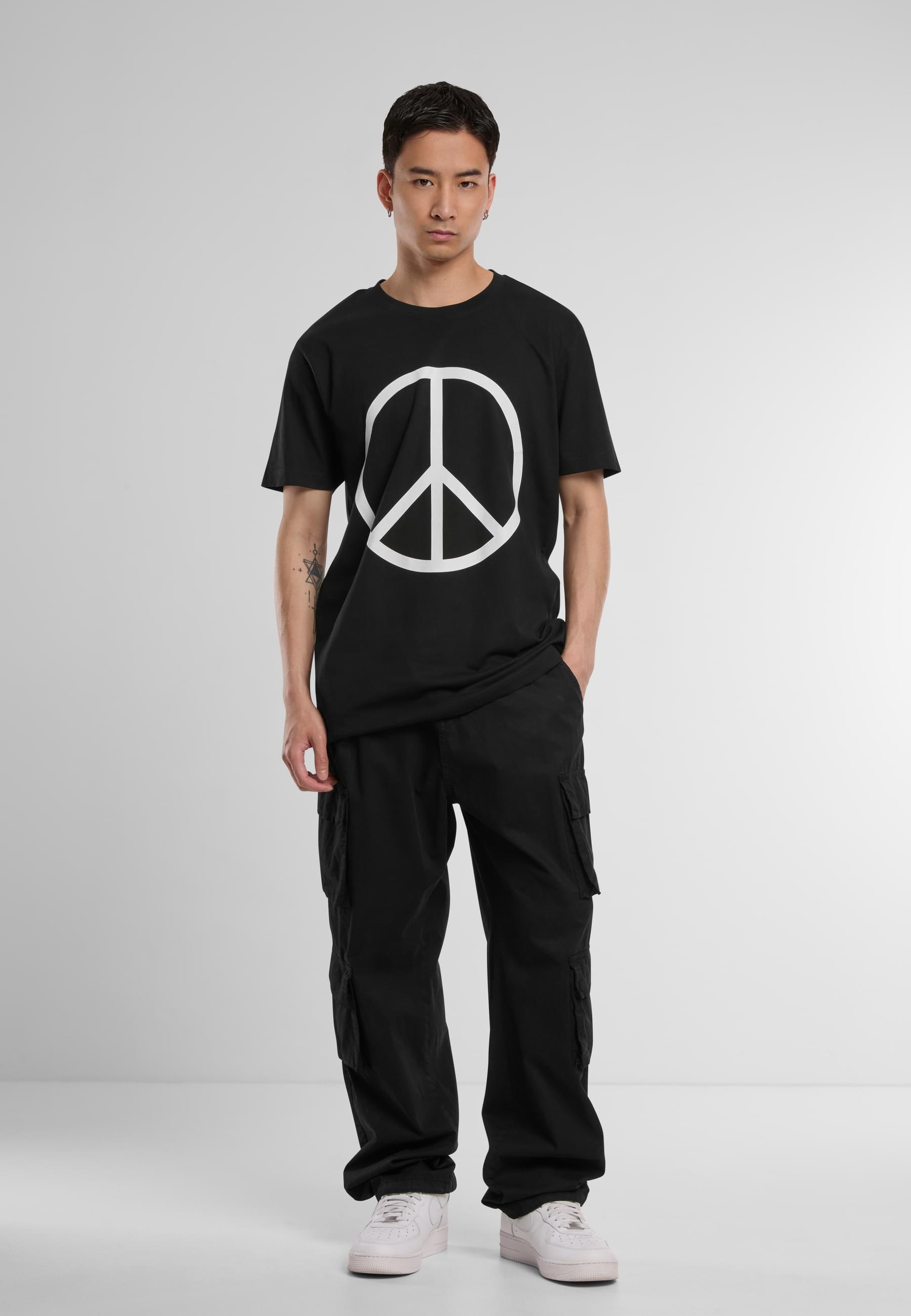 MisterTee T-Shirt »MisterTee Herren Peace Tee«, (1 tlg.)
