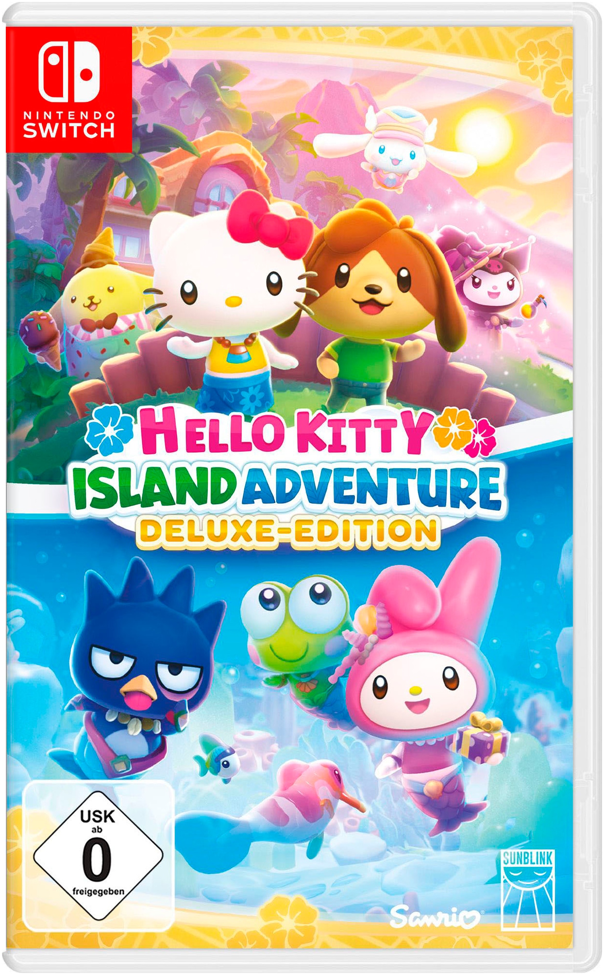 SUNBLINK Spielesoftware "Hello Kitty Island Adventure - Deluxe Edition", Nintendo Switch, transparent, Spielesoftware