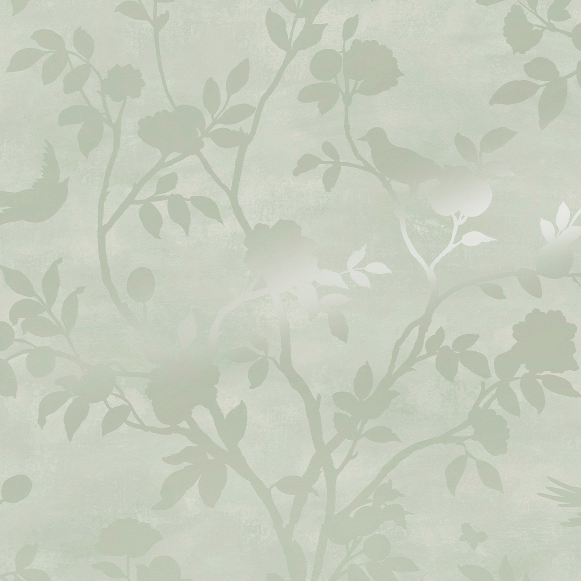 Laura Ashley Vliestapete "Eglantine Silhouette" Gemustert Glatt Fsc Zertifiziert, Mit Lebhaftem Druck, 10 Meter Länge