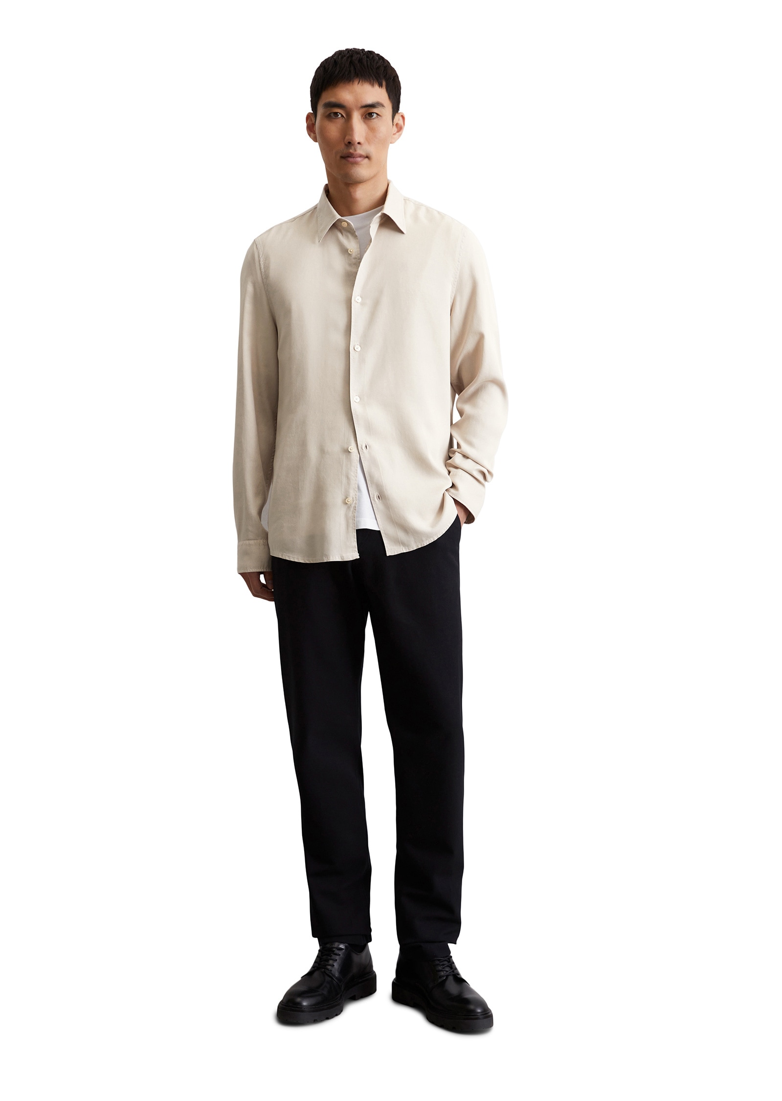 Marc O'Polo Langarmhemd »aus softem TENCEL™ Lyocell«