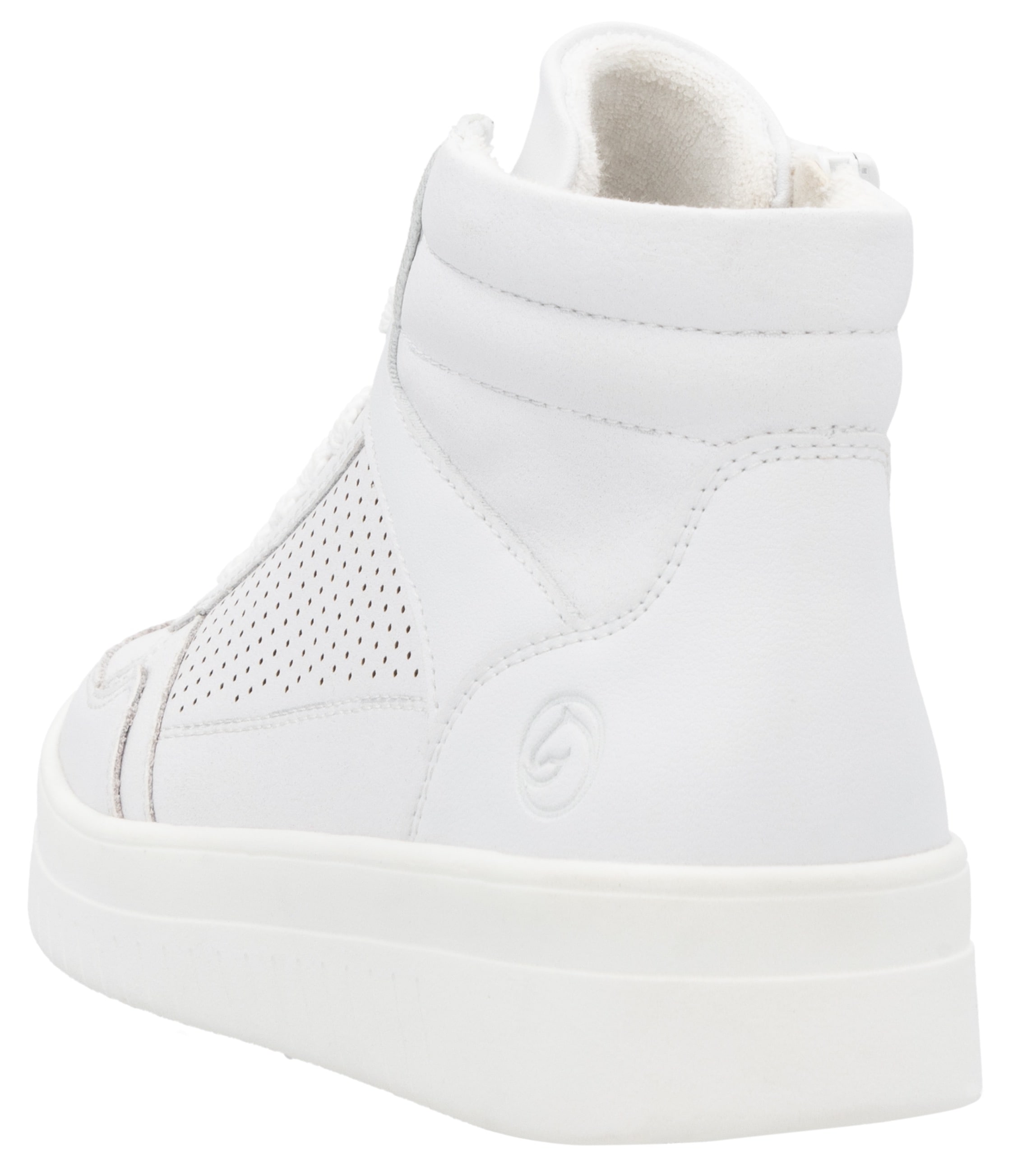 Remonte Plateausneaker, Freizeitschuh, Schnürschuh, High Top-Sneaker mit Kontrastbesatz