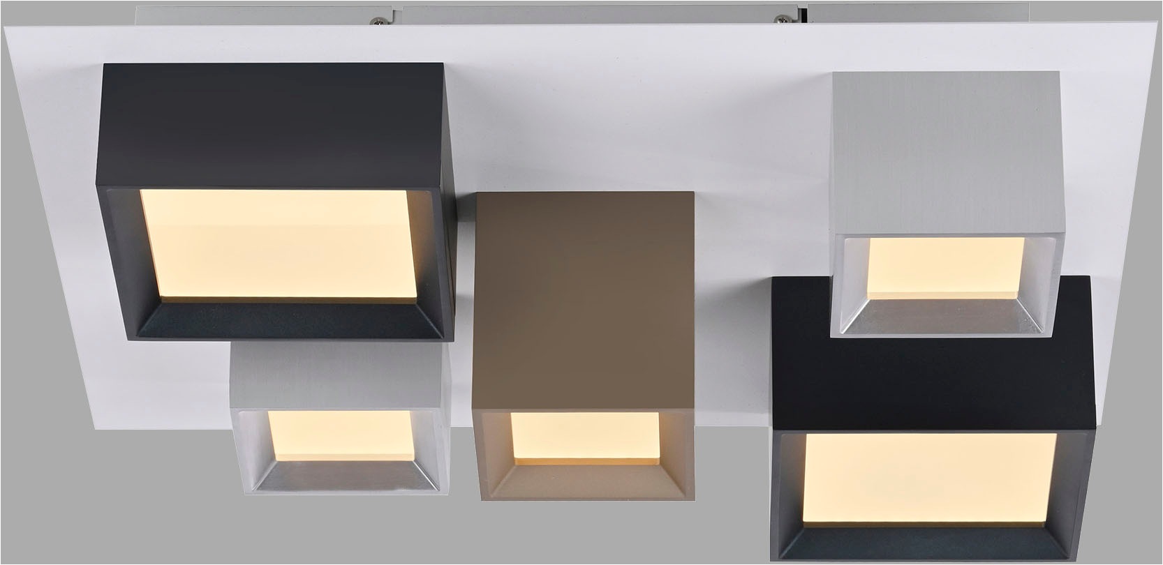 Neuhaus PURE LED Deckenleuchte »PURE Manhattan« LED-Board 1 Stk. warmweiß - kaltweiß Stufenloses dimmen per Funk-Fernbedienung, CCT, Multicolor