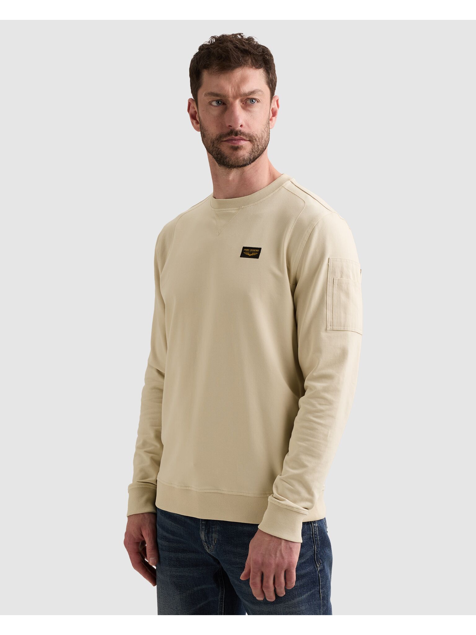 PME LEGEND Sweatshirt, mit Logo Stickerei