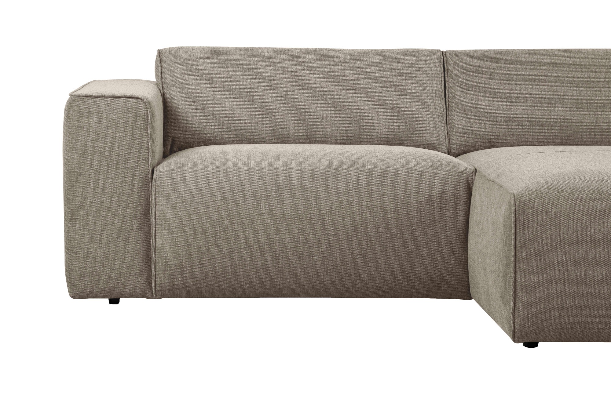 andas Ecksofa »Noord«, mit Kedernaht, Breite 234 cm, Cord, Struktur, Webstoff