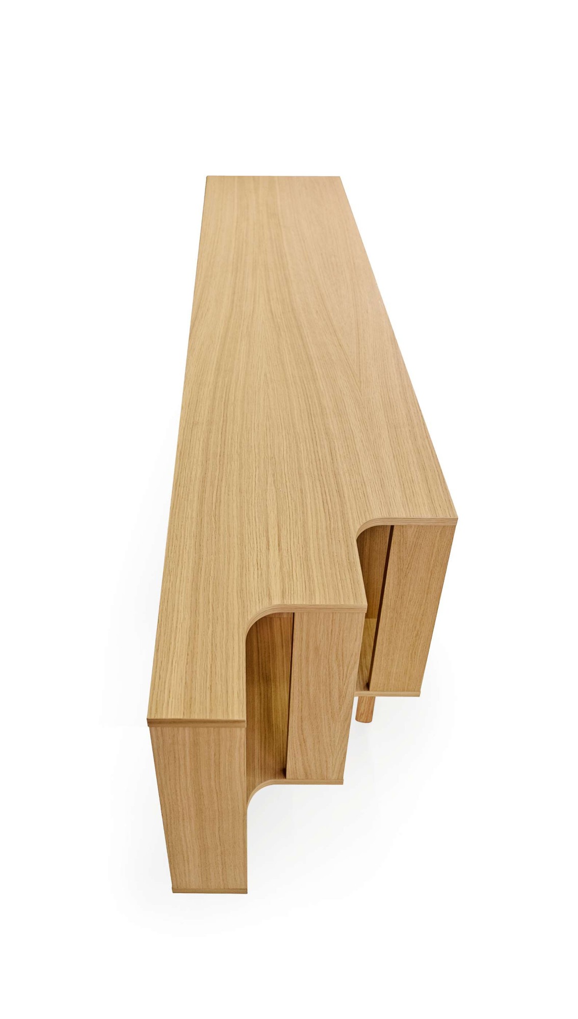 Woodman Sideboard »Shift«, mit Echtholzfurnier aus Eiche, Breite 189 cm, mit Push-to-Open