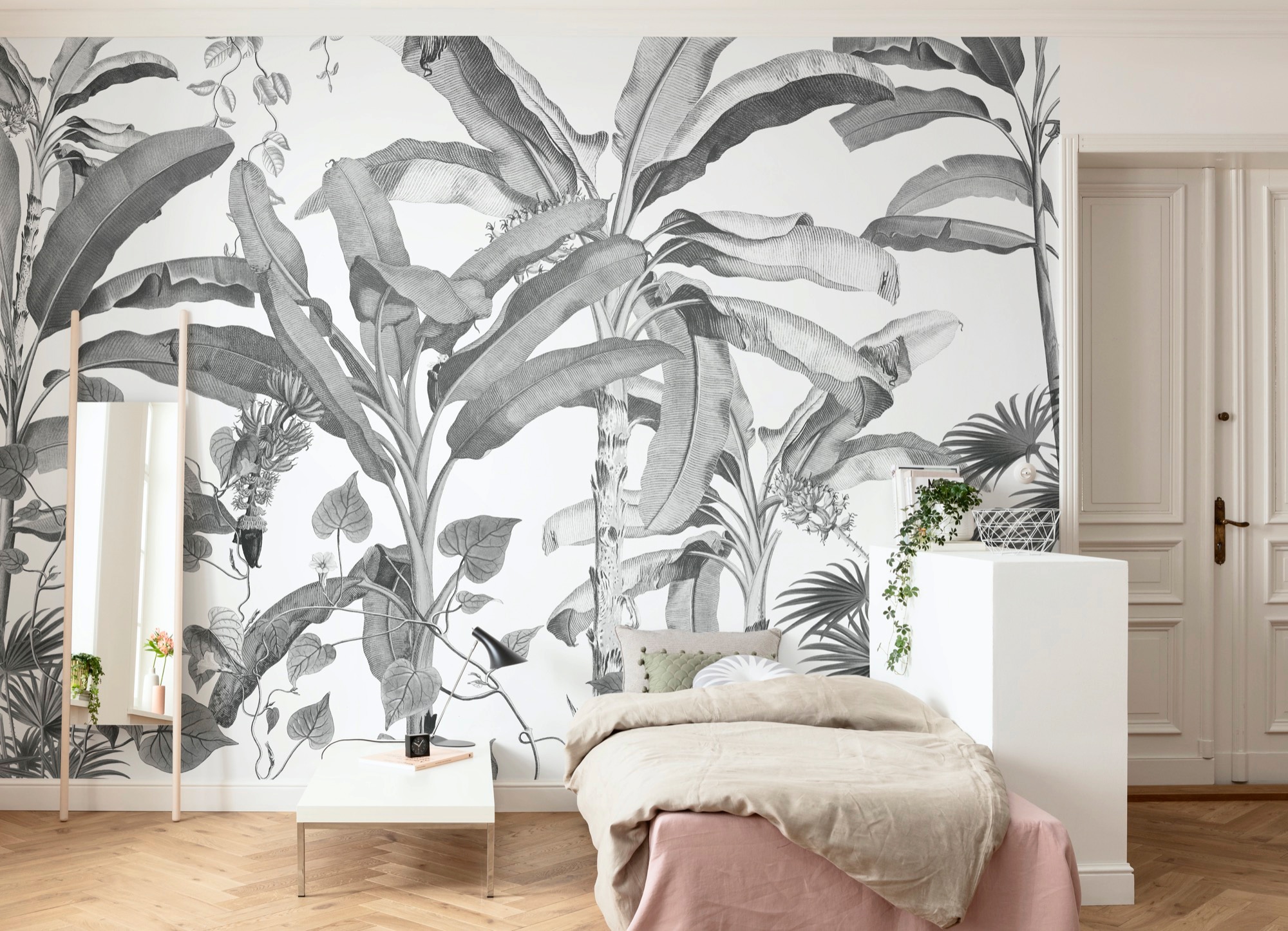 Komar Vliestapete »Digitaldruck Vlies -  Croissances Monochrome - Größe 400 x 280 cm« bedruckt glatt Wohnzimmer, Schlafzimmer