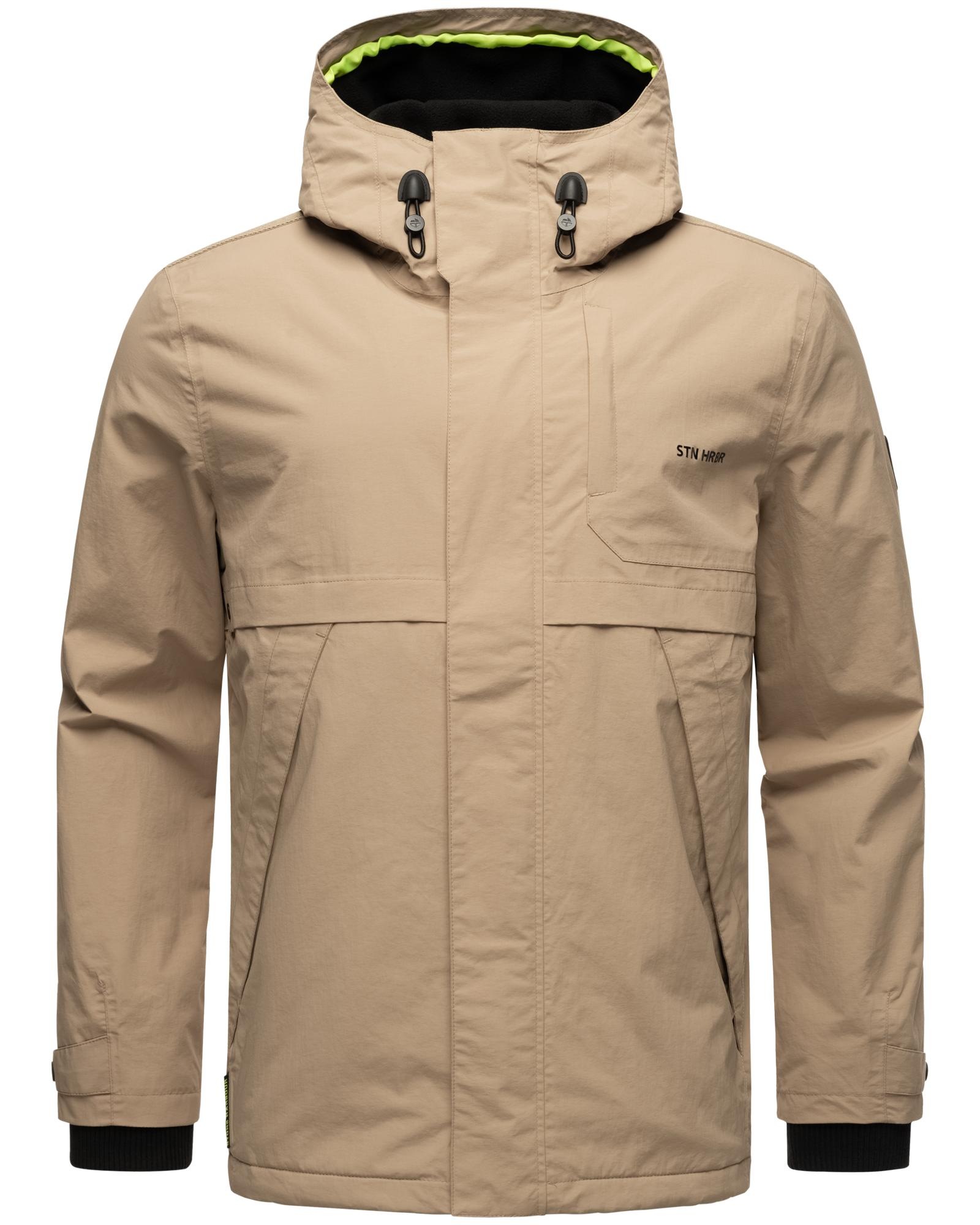 Stone Harbour Regenjacke "Zanjaar", mit Kapuze, Wasserdichte Herren Übergangsjacke mit Fleece-Futter