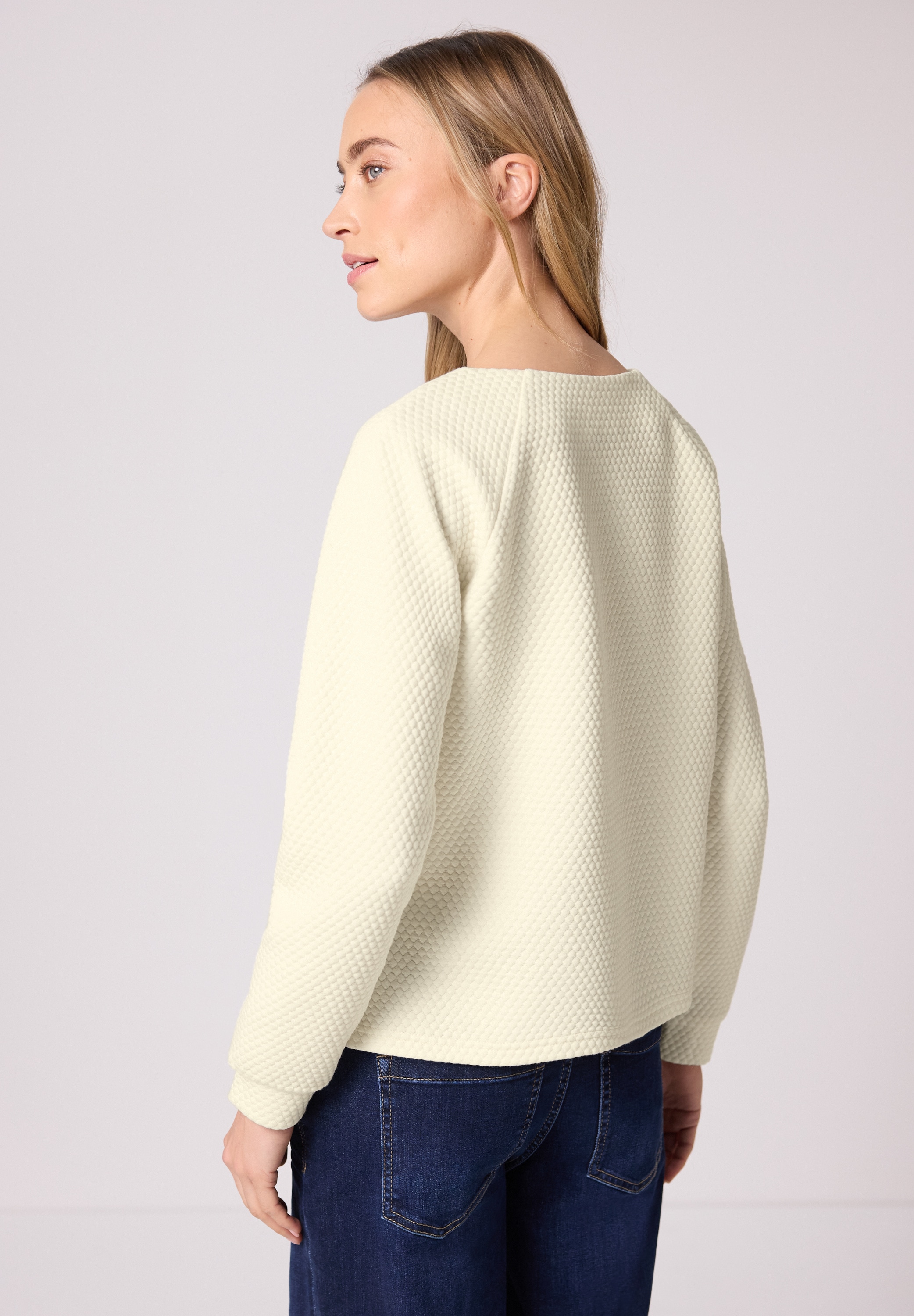 STREET ONE Langarmshirt mit U-Boot-Ausschnitt