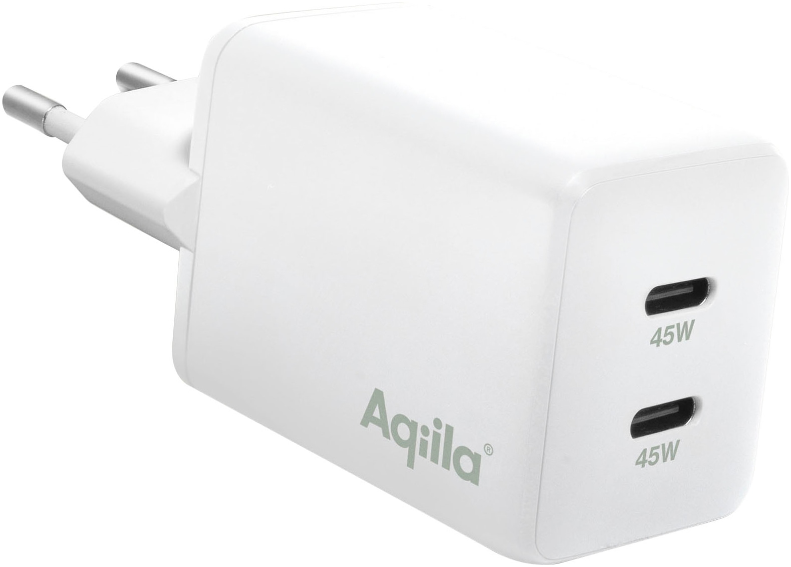 Aqiila USB-Ladegerät »Chargebird W2 45W (2x USB-C)«