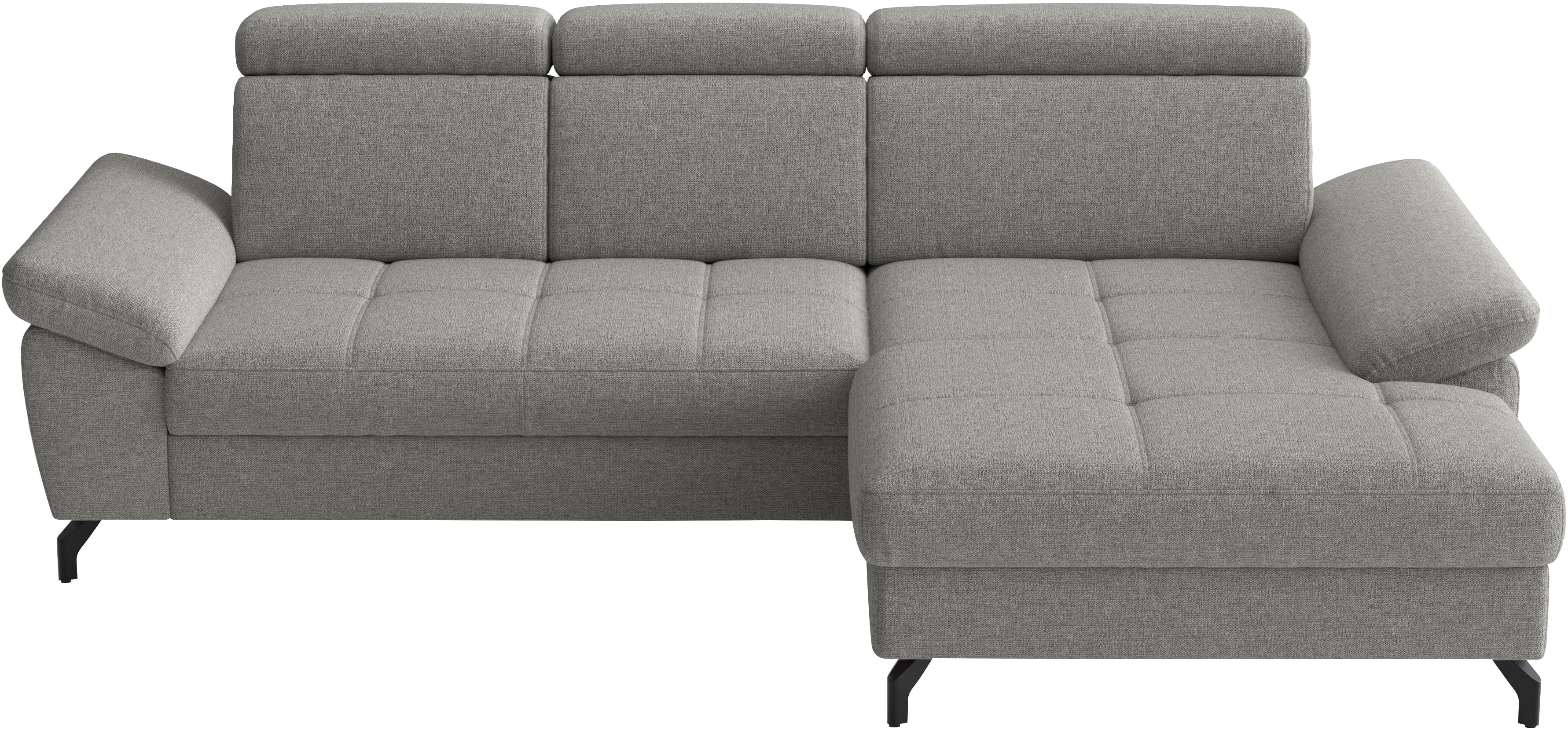 sit&more Ecksofa "Vanity, L-Form, B: 264 cm," Inkl.Sitz-,Kopf-und Armteilverstellung