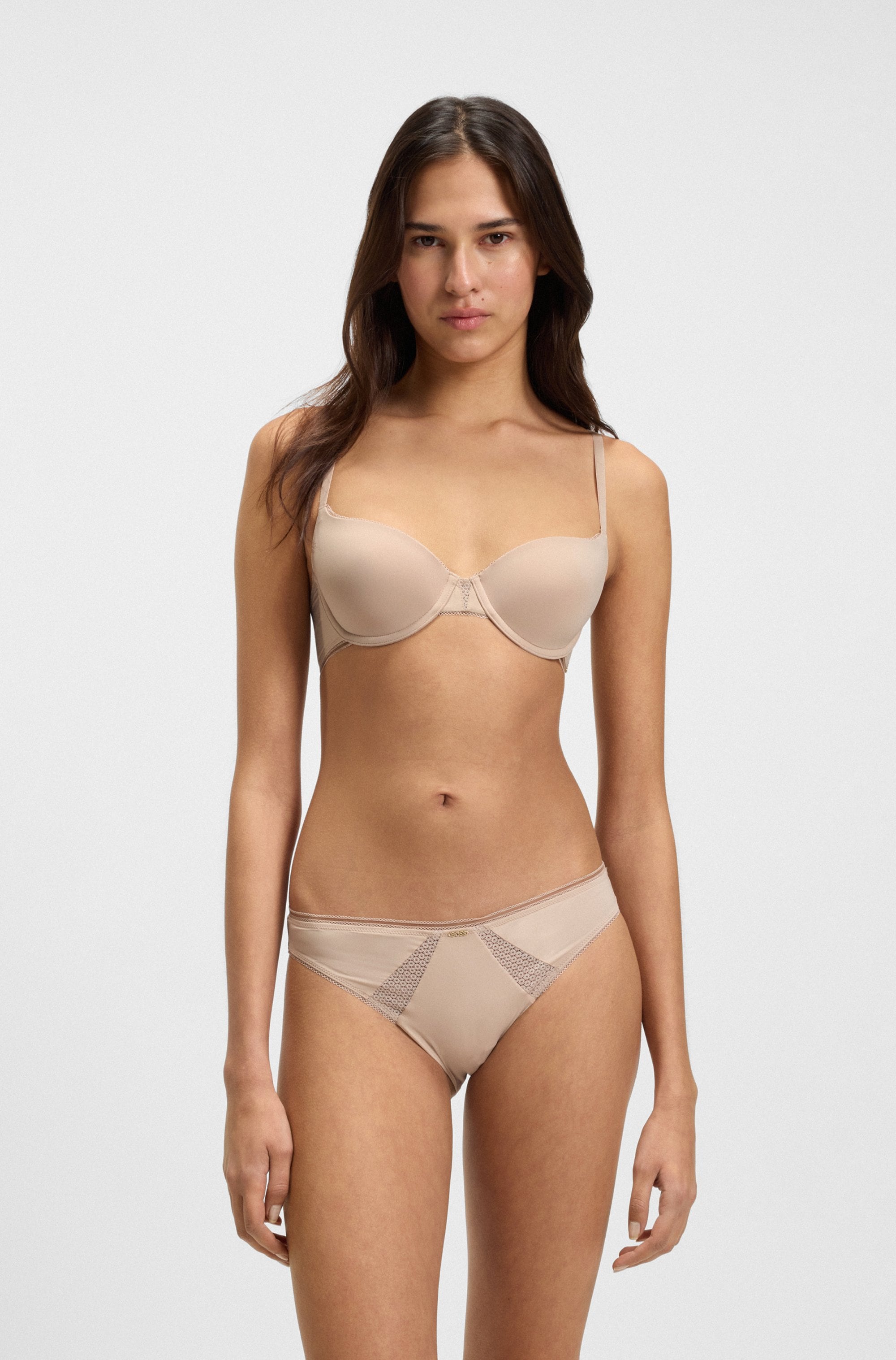 BOSS Slip »BRIEF B.PURE« mit Spitzeneinsatz