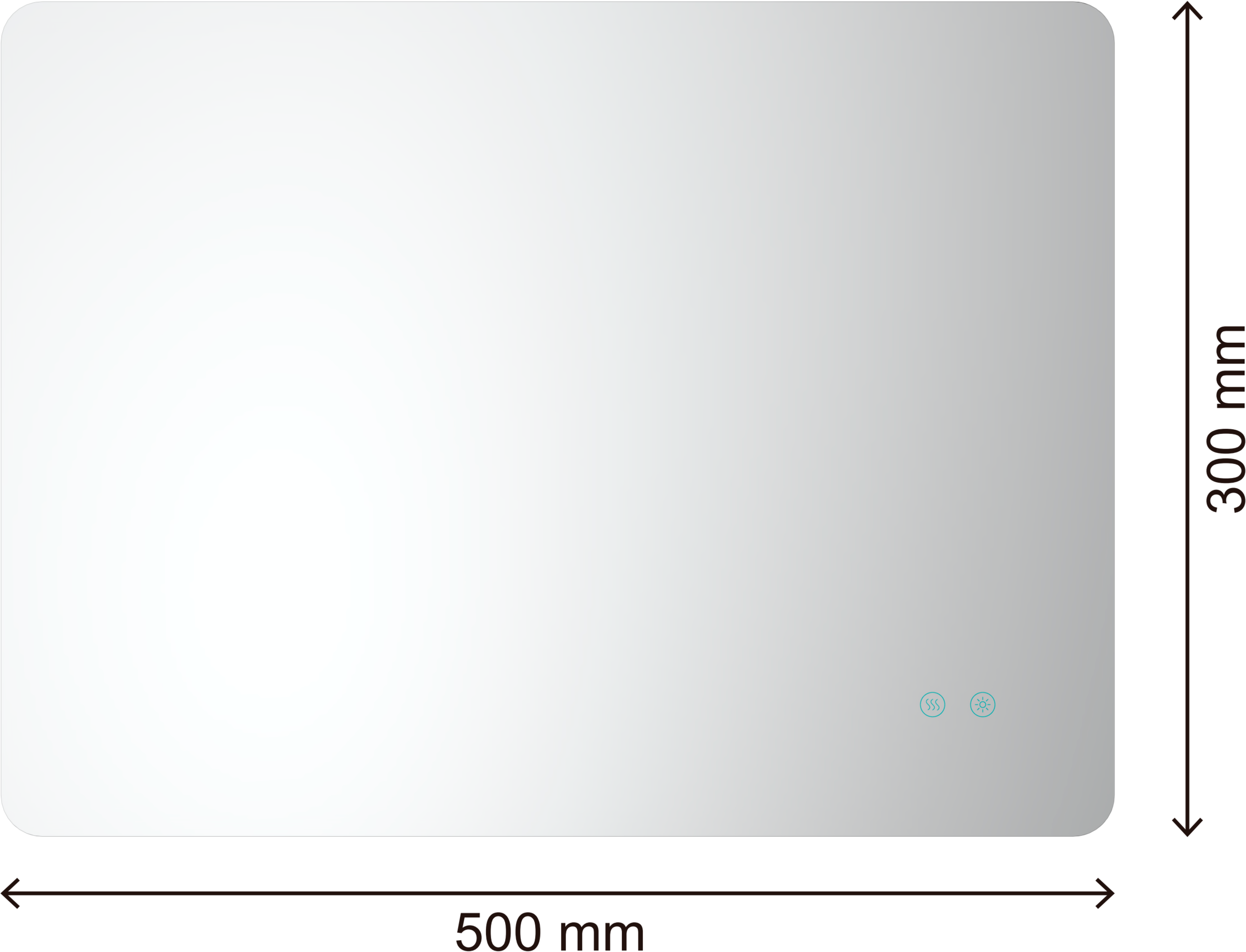 welltime LED-Lichtspiegel »Toledo rund, Spiegel mit LED Beleuchtung, Badspiegel«, mit Anti-Fog Beschichtung